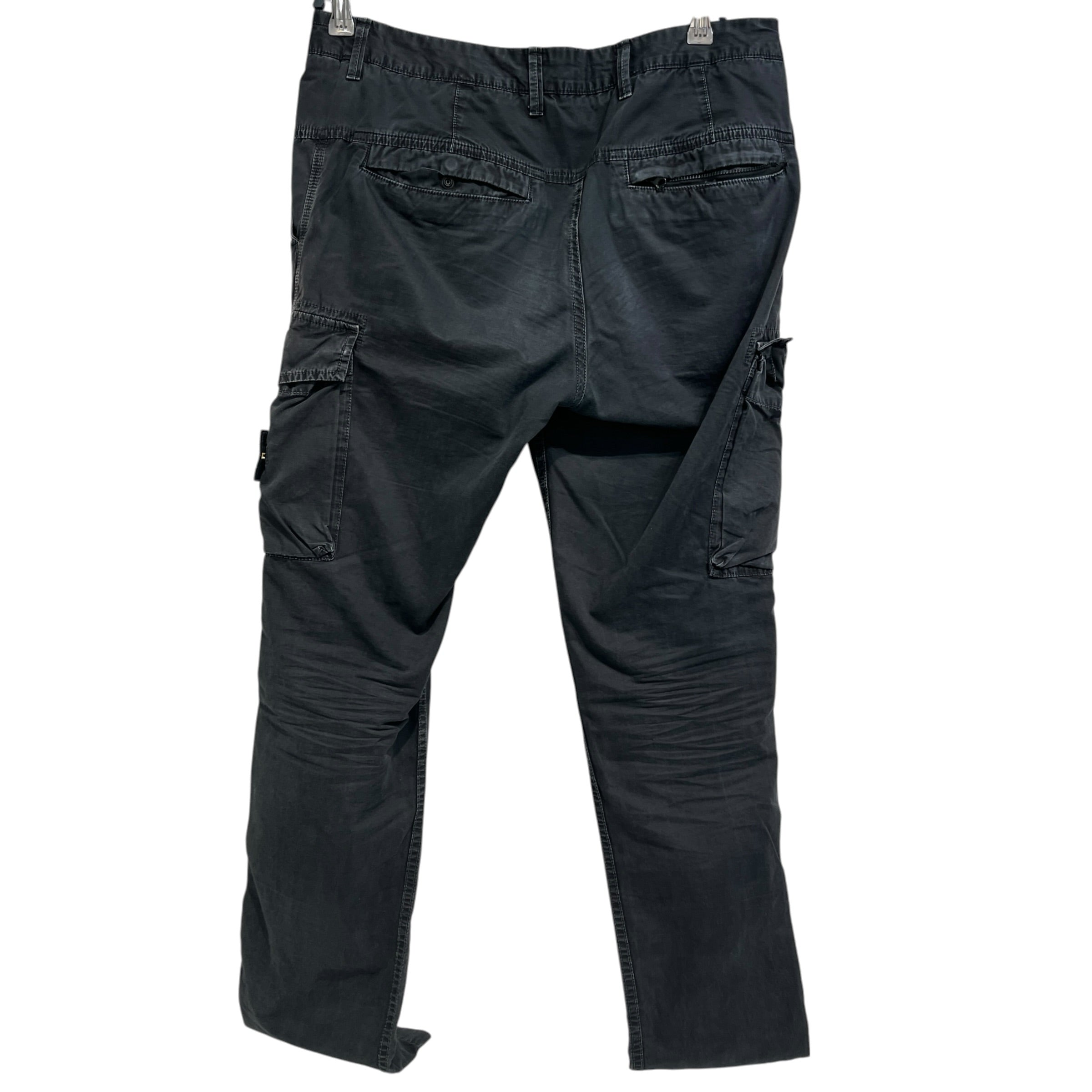 STONE ISLAND/Pants/32/Cotton/BLK/ view 2