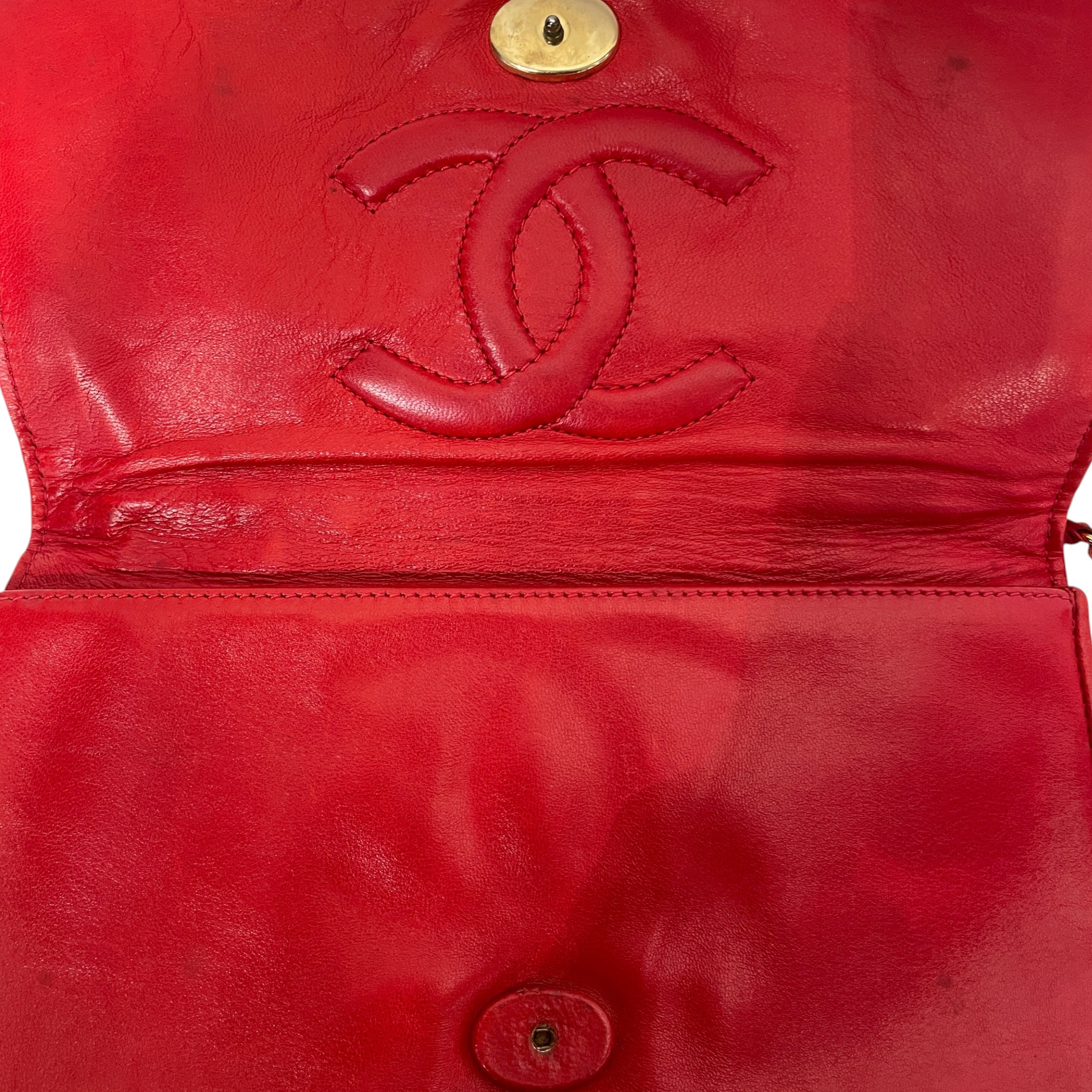 CHANEL/Clutch Bag/RED/1980 SEQUIN TASSEL view 4
