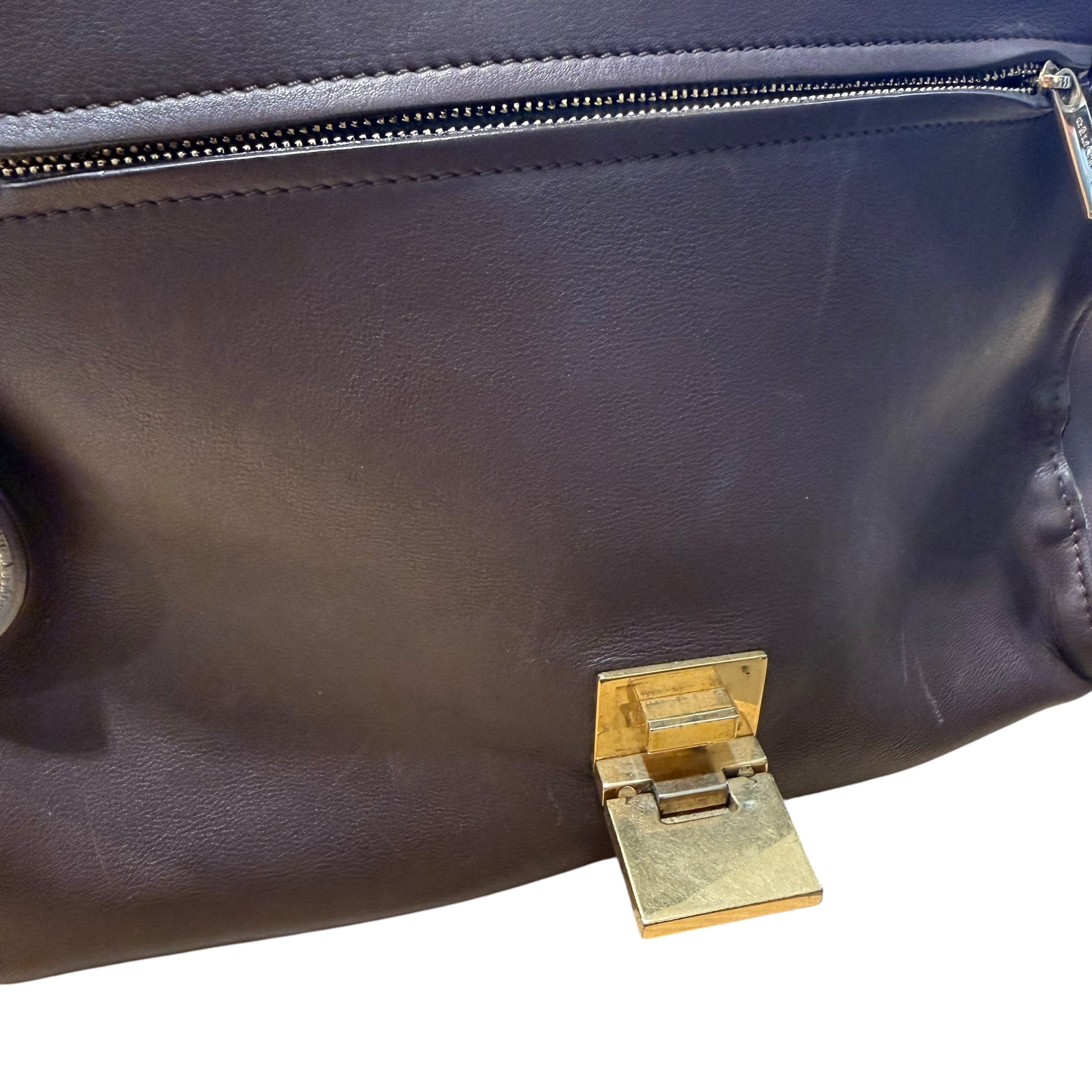 CELINE/Tote Bag/Leather/GRN/Trapeze Shearling view 6