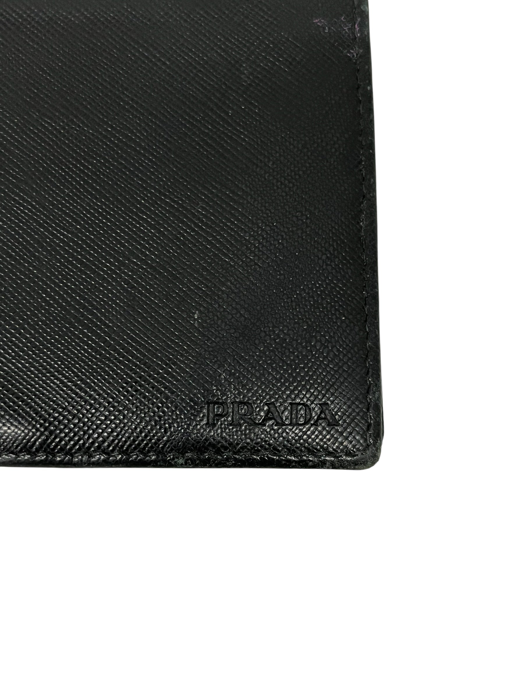 PRADA/Bifold Wallet/Leather/BLK/ view 5