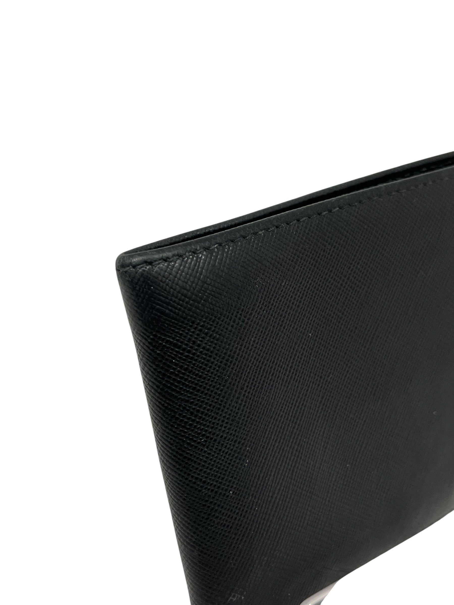 PRADA/Bifold Wallet/Leather/BLK/ view 6