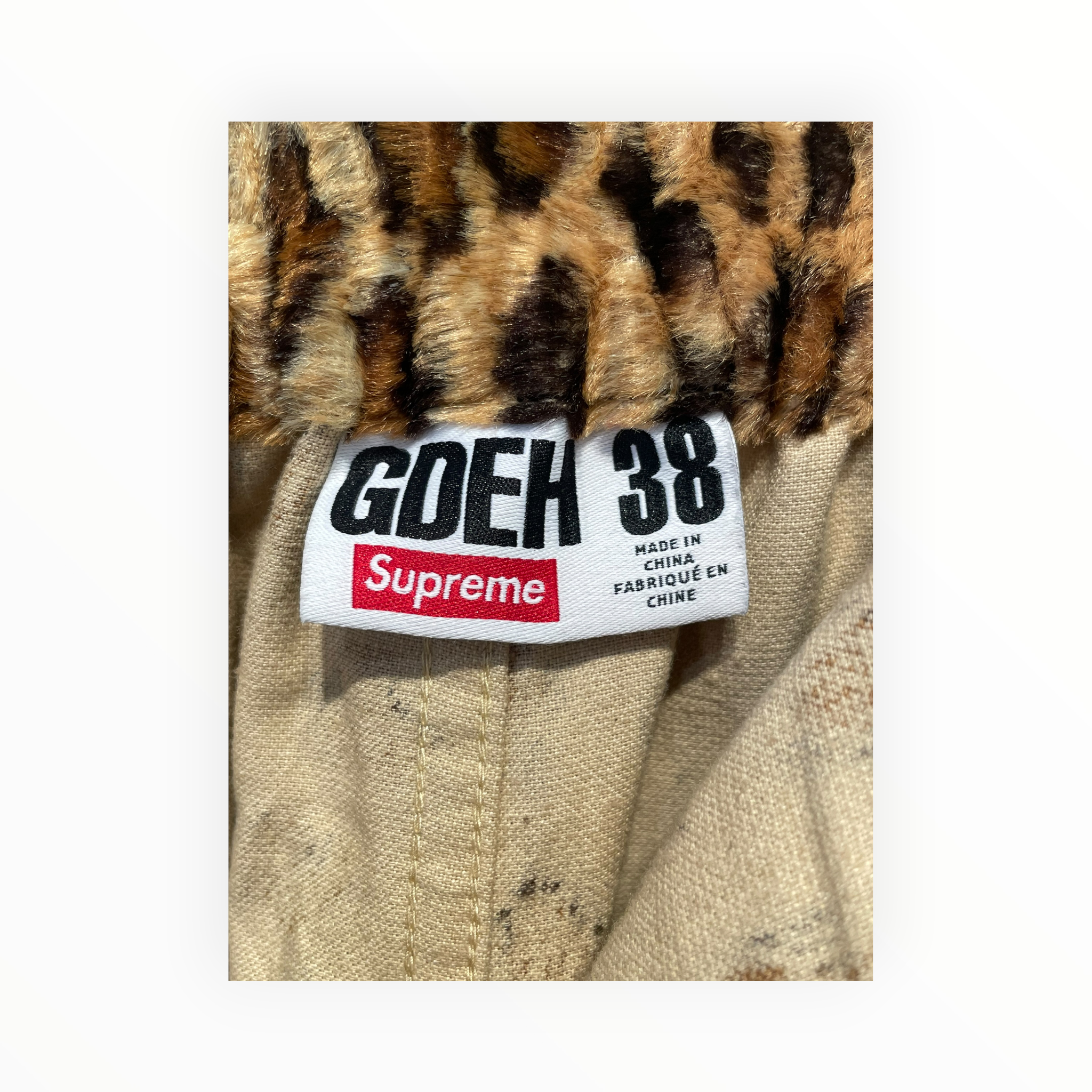 Supreme/GOOD ENOUGH/Shorts/38/Cotton/CML/Animal Pattern/leopard print view 3
