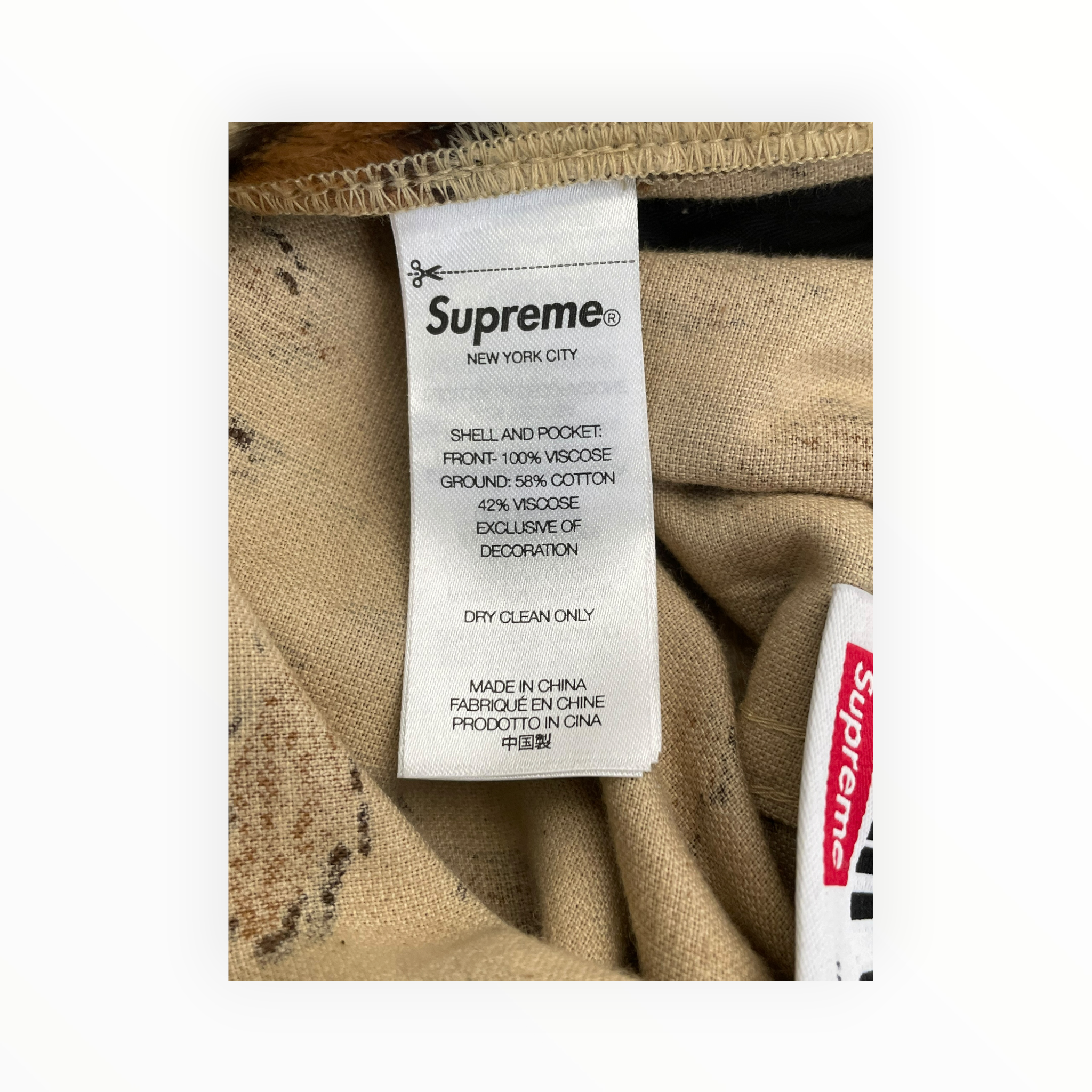 Supreme/GOOD ENOUGH/Shorts/38/Cotton/CML/Animal Pattern/leopard print view 4