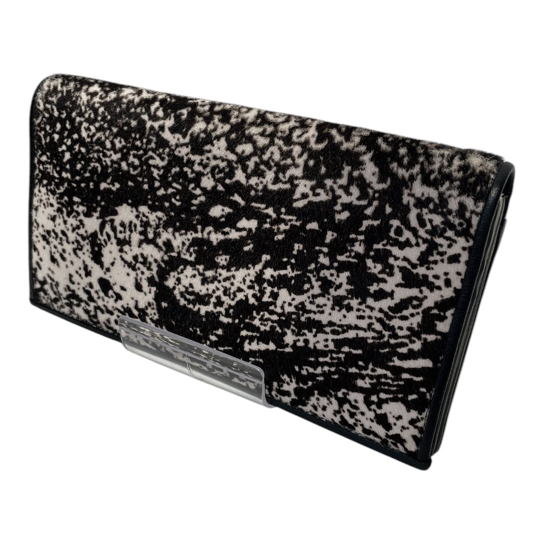 Paul Smith/Long Wallet/Animal Pattern/Horsehide/BLK/speckle spot hide view 1