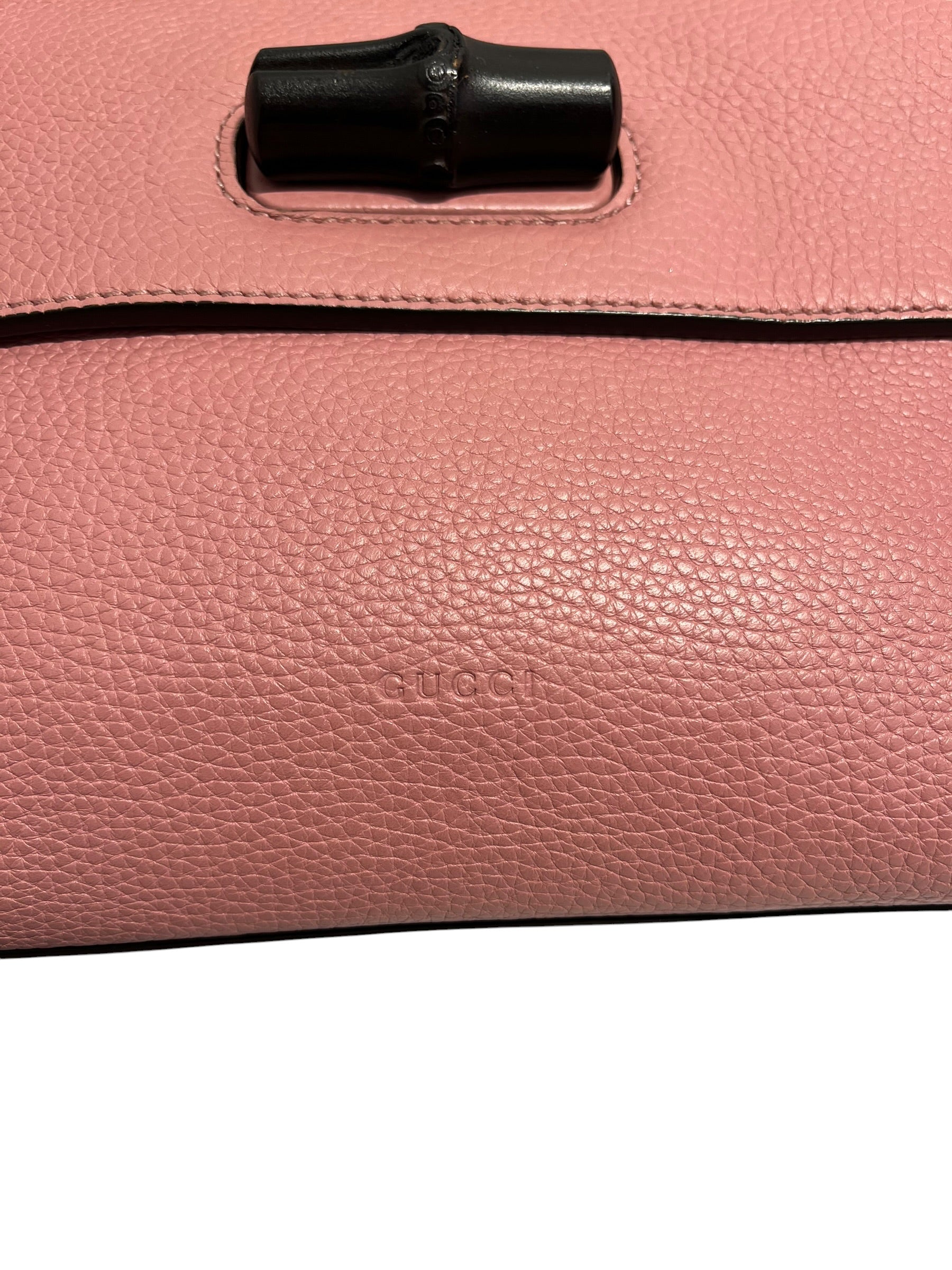 GUCCI/Tote Bag/Leather/PNK/bamboo view 3