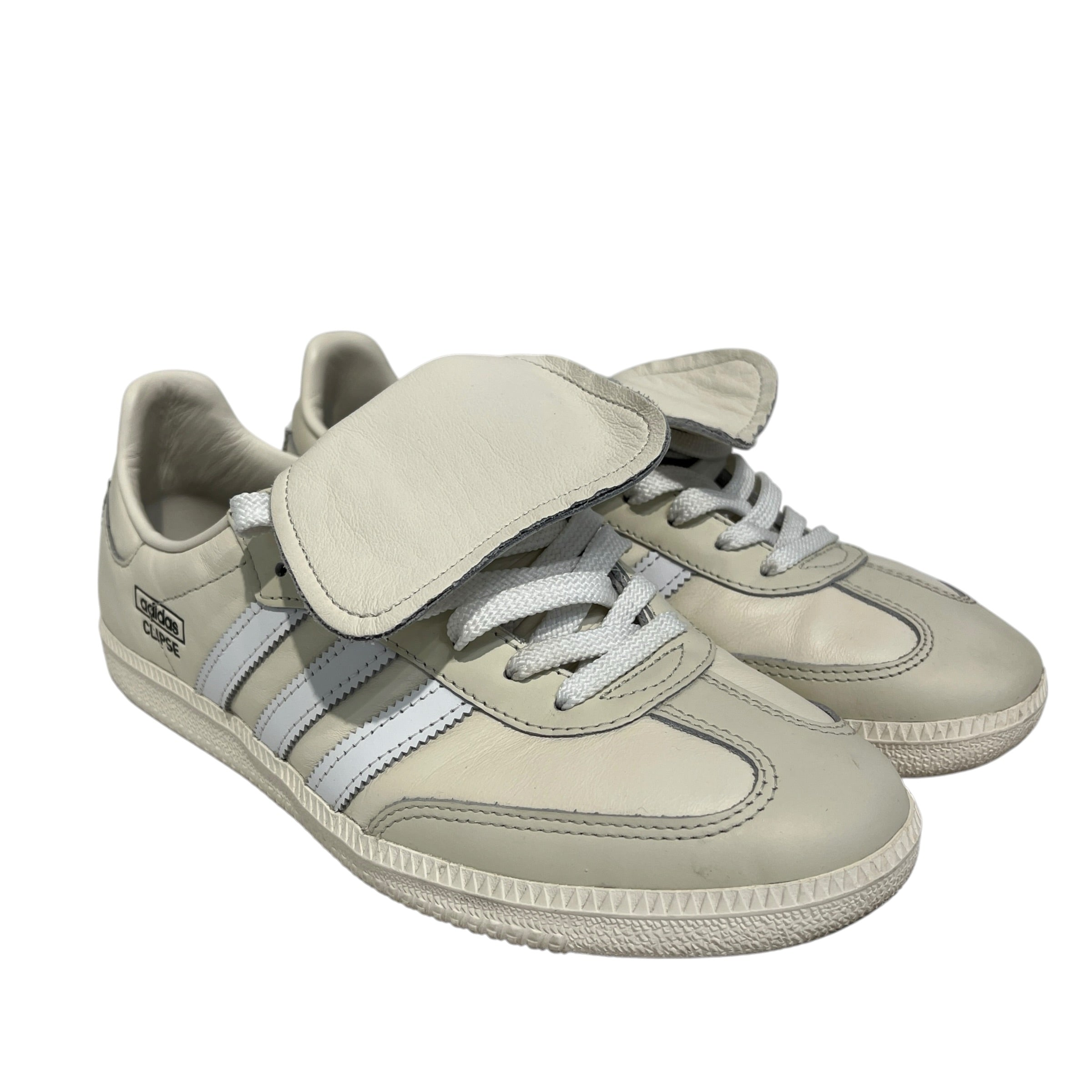 adidas/Low-Sneakers/US 8.5/Leather/CRM/clispe thorn view 1