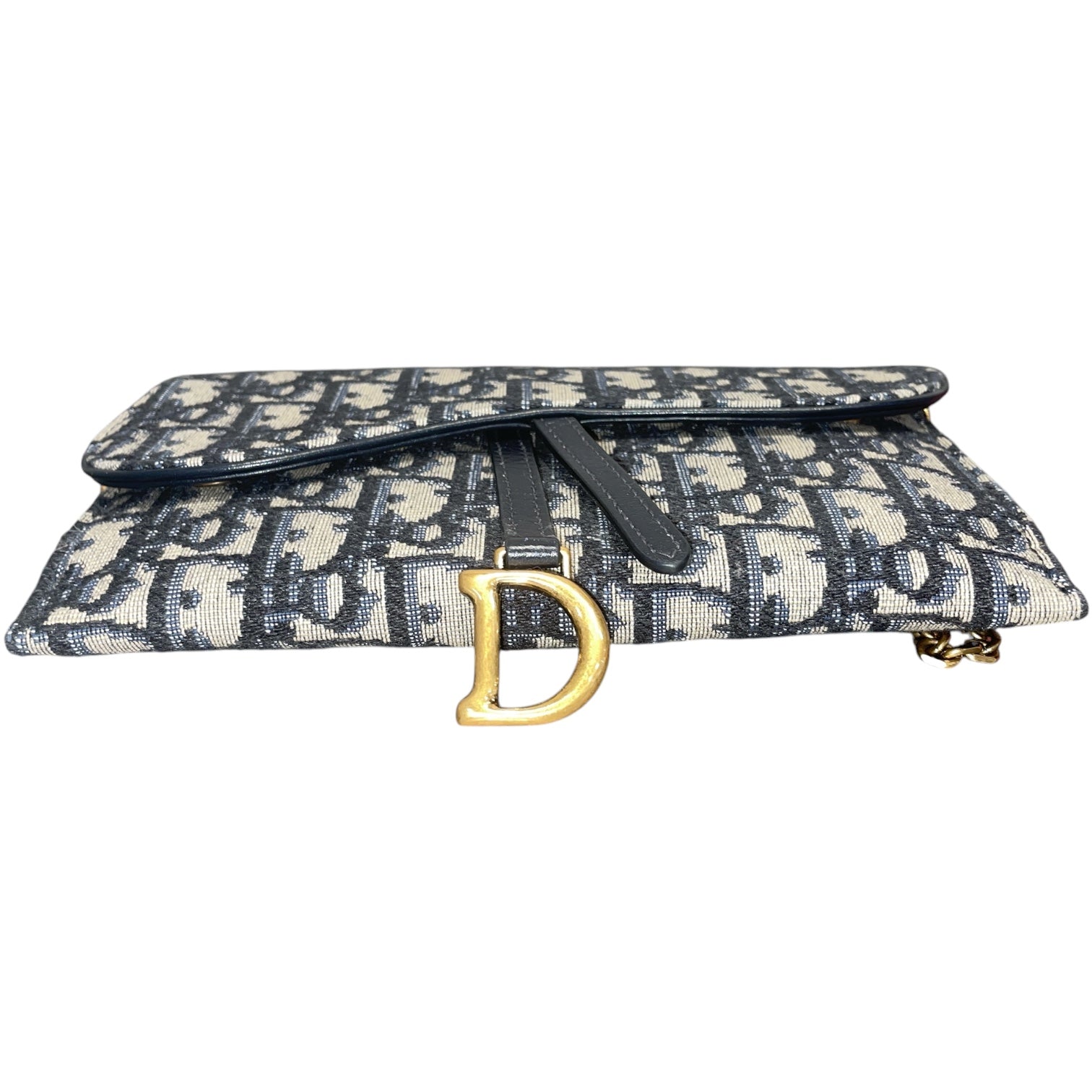 Christian Dior/Pouch/Monogram/Cotton/GRY/Oblique Jauquard Saddle Pouch view 3