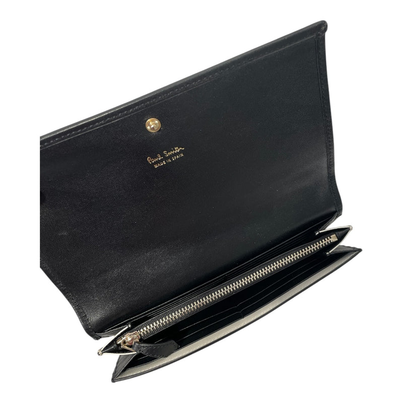 Paul Smith/Long Wallet/Animal Pattern/Horsehide/BLK/speckle spot hide