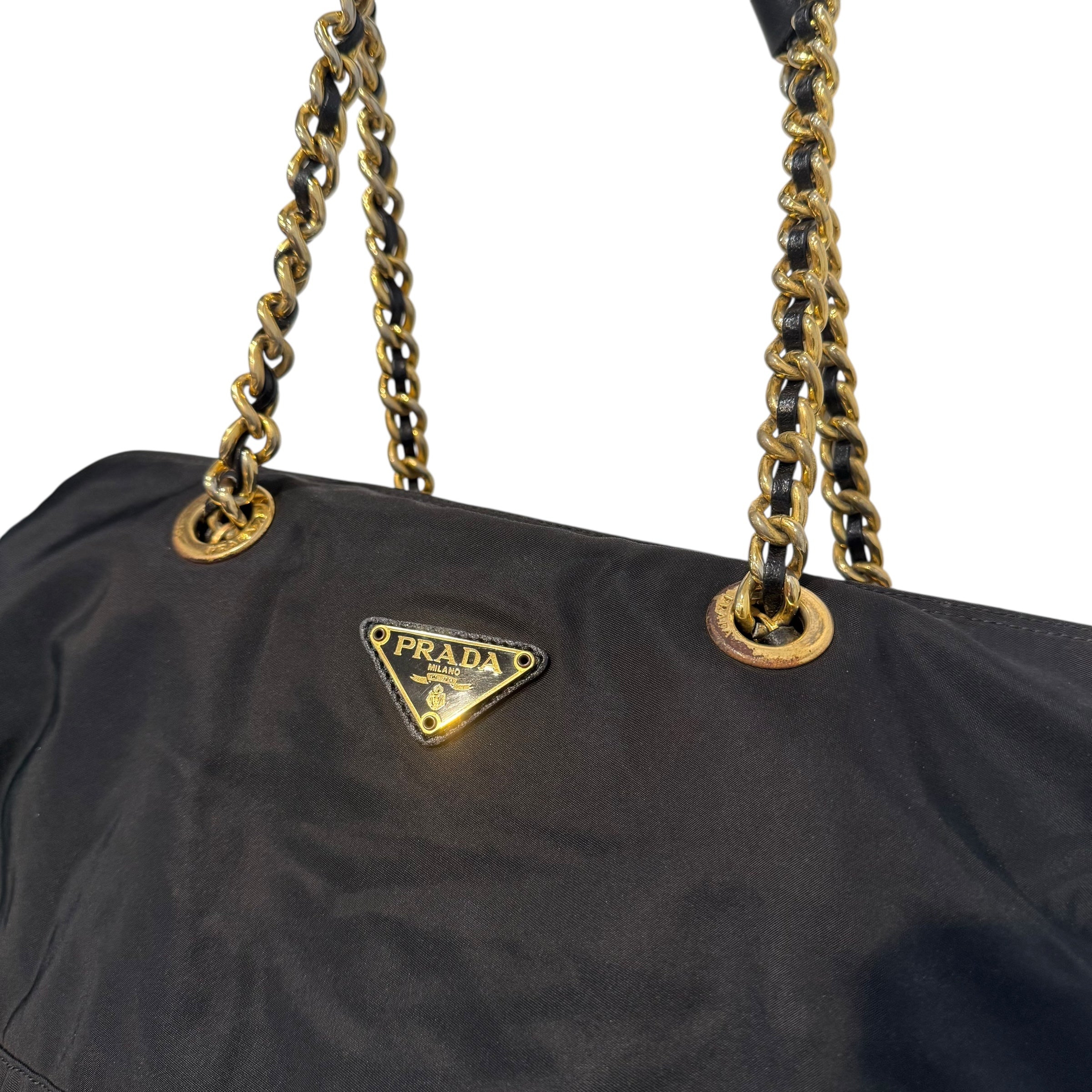 PRADA/Bag/Nylon/BLK/ReNylon  Tesuto Tote view 3