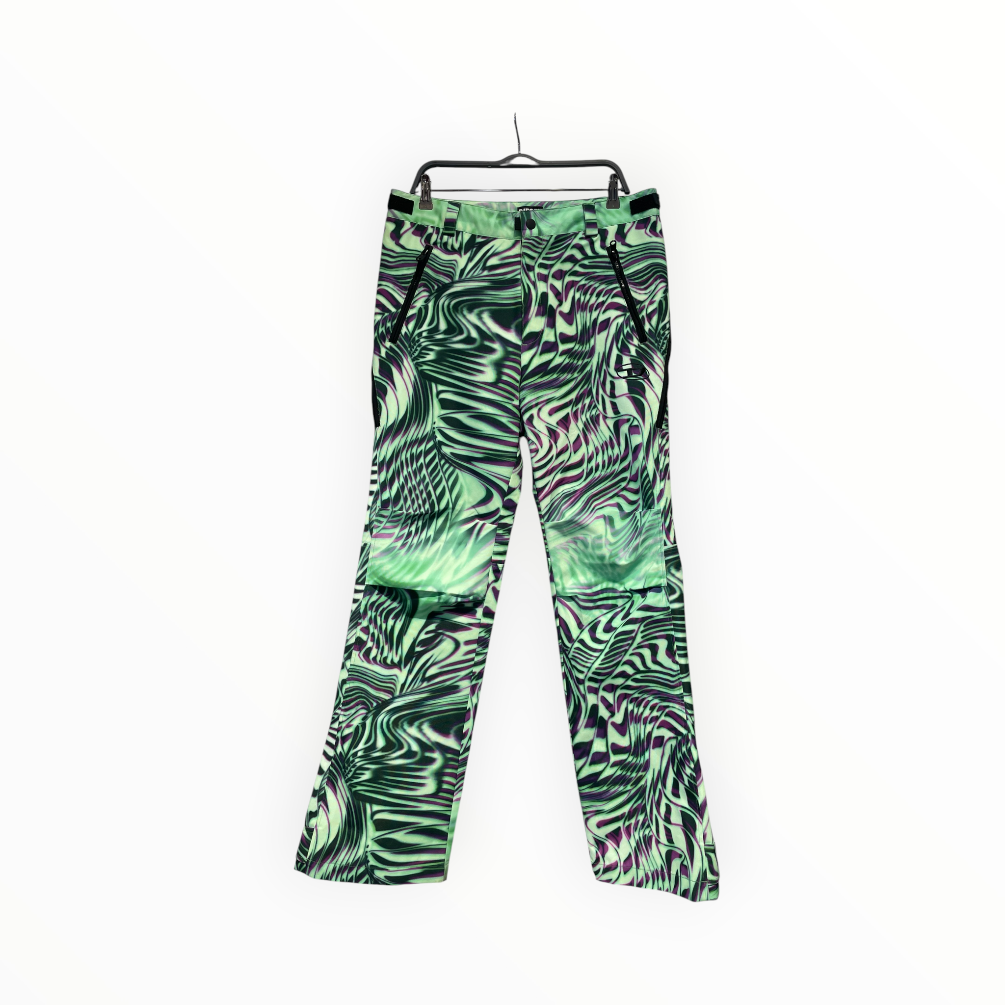 DIESEL/Pants/Acrylic/GRN/Graphic/PURPLE AND GREEN PRINT view 1