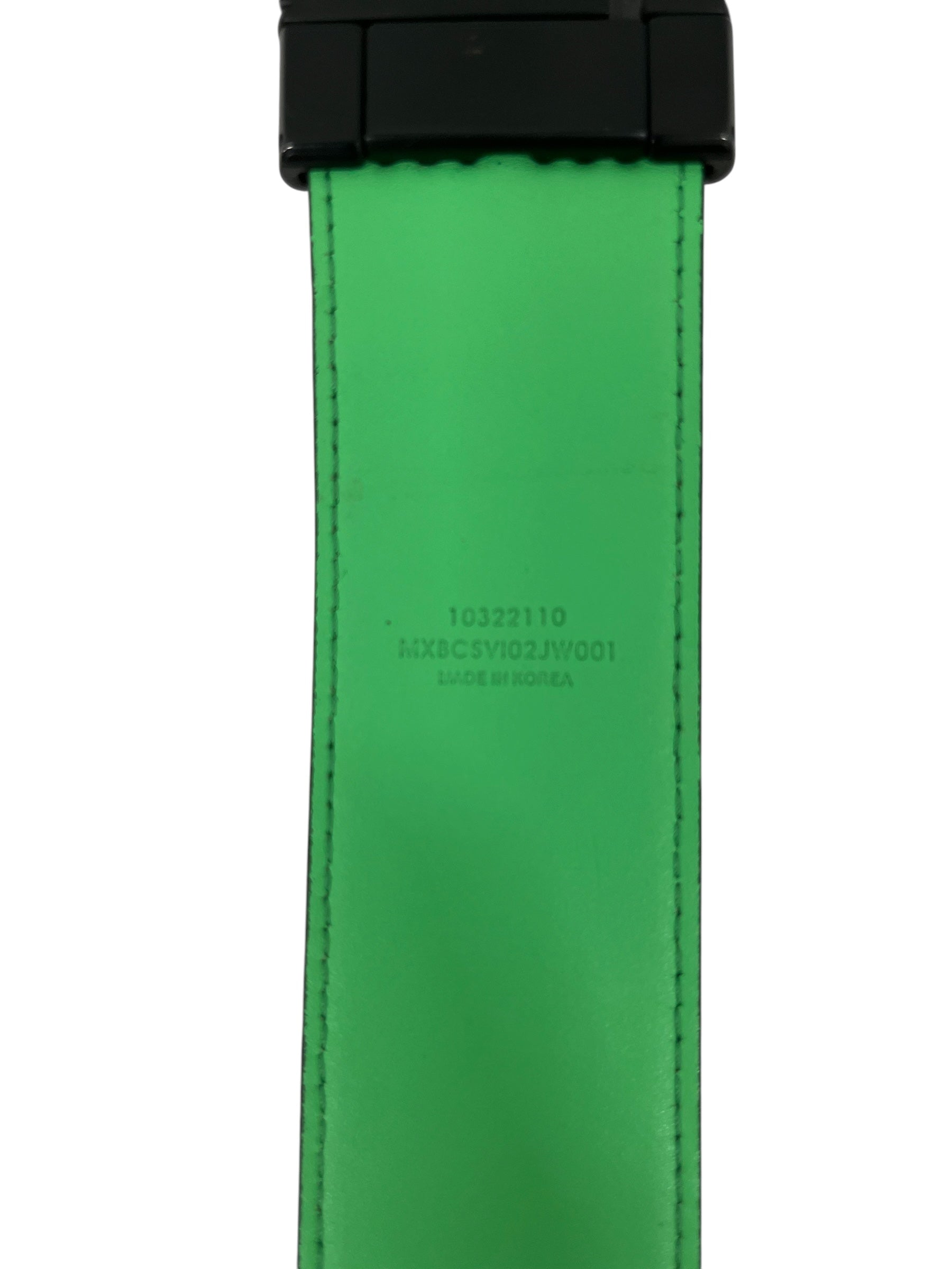 MCM/Belt/Monogram/Leather/GRN/M's/REVERSIBLE SLIME GREEN view 3