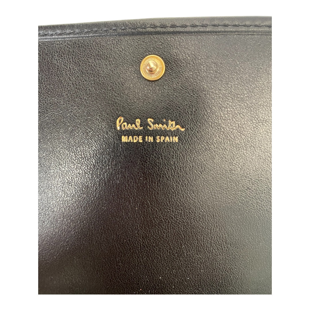 Paul Smith/Long Wallet/Animal Pattern/Horsehide/BLK/speckle spot hide view 5