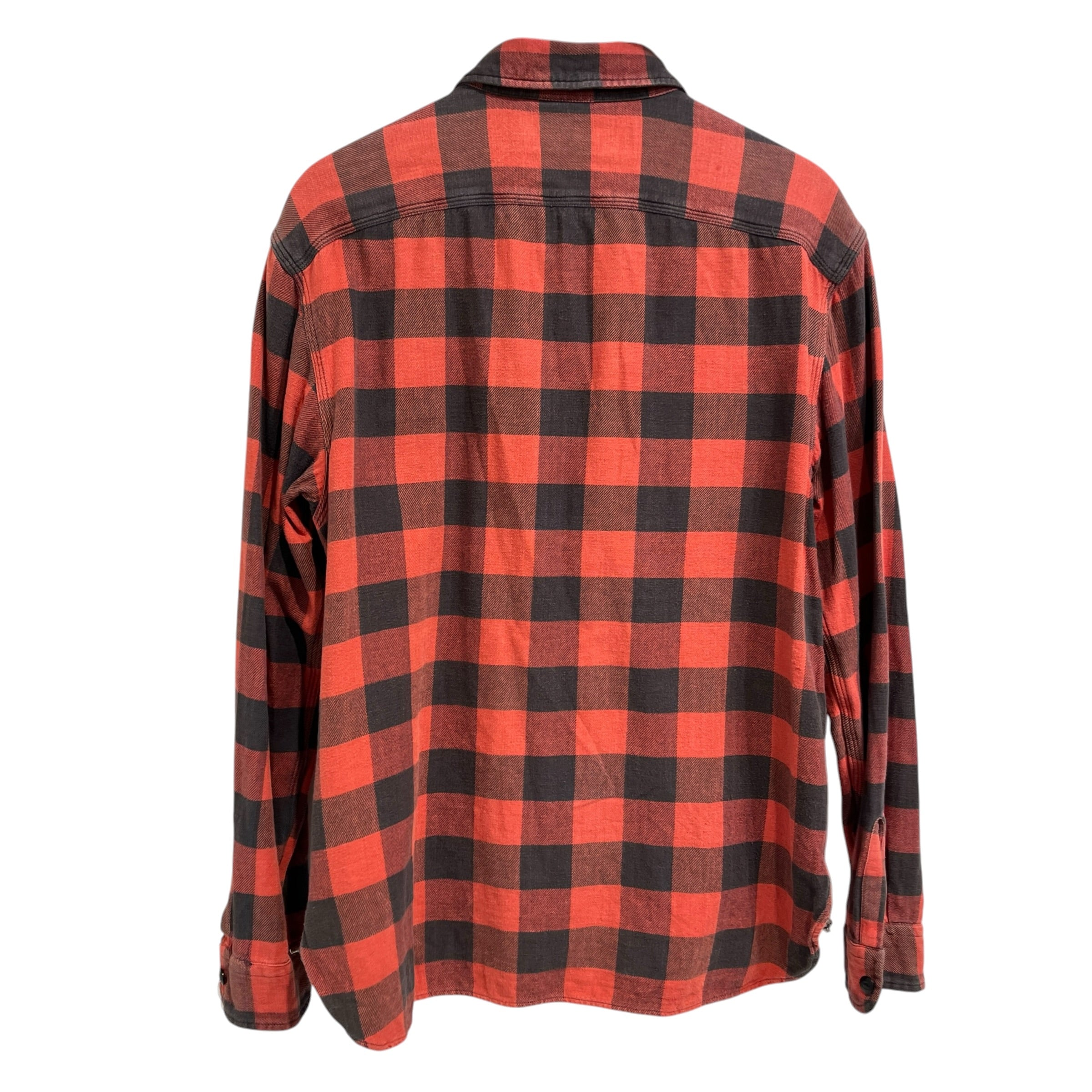 RRL/LS T-Shirt/L/Cotton/RED/plaid flannel view 2