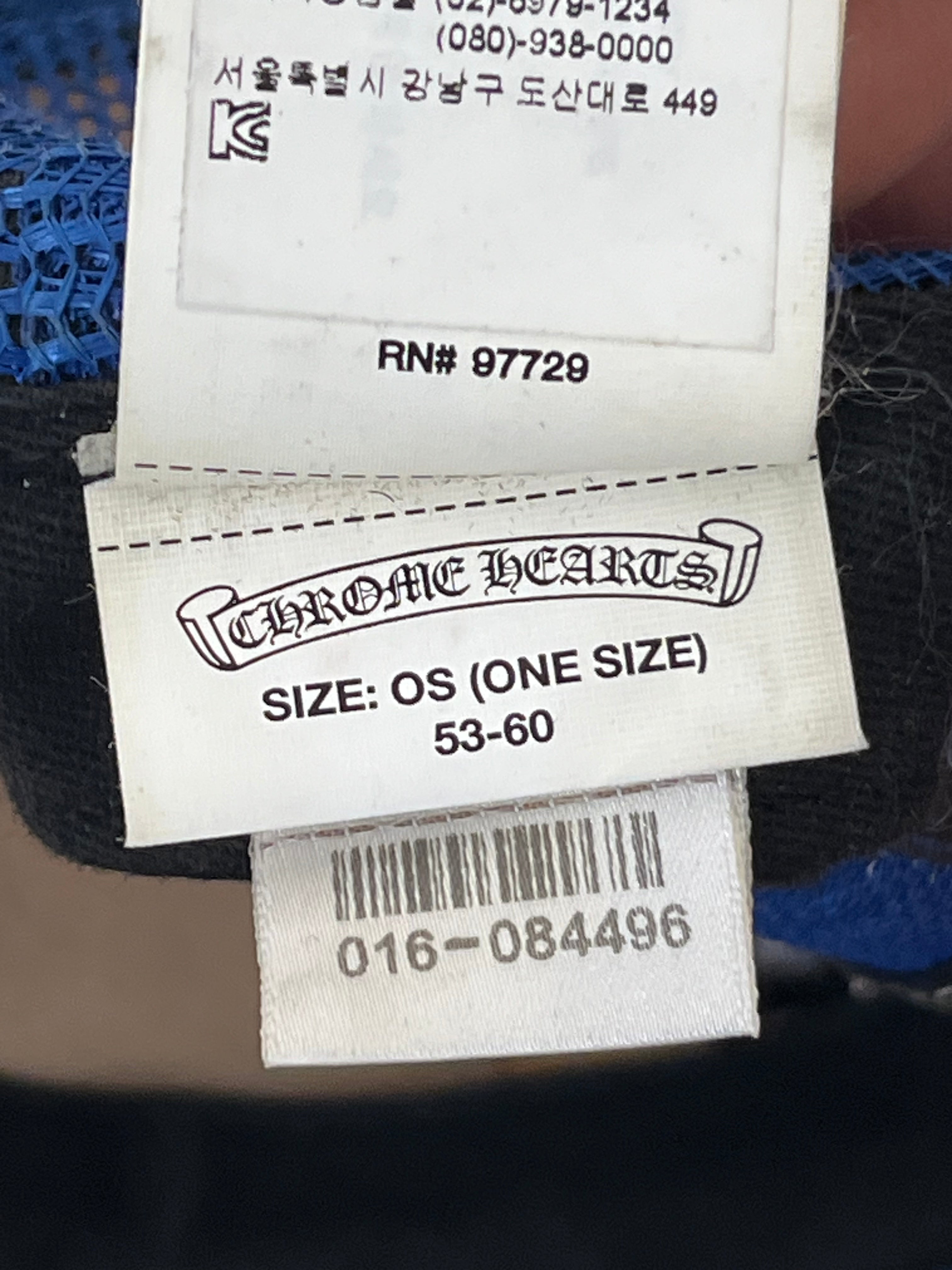 CHROME HEARTS/Trucker Cap/OS/Cotton/BLU/M's/Hollywood USA trucker view 6