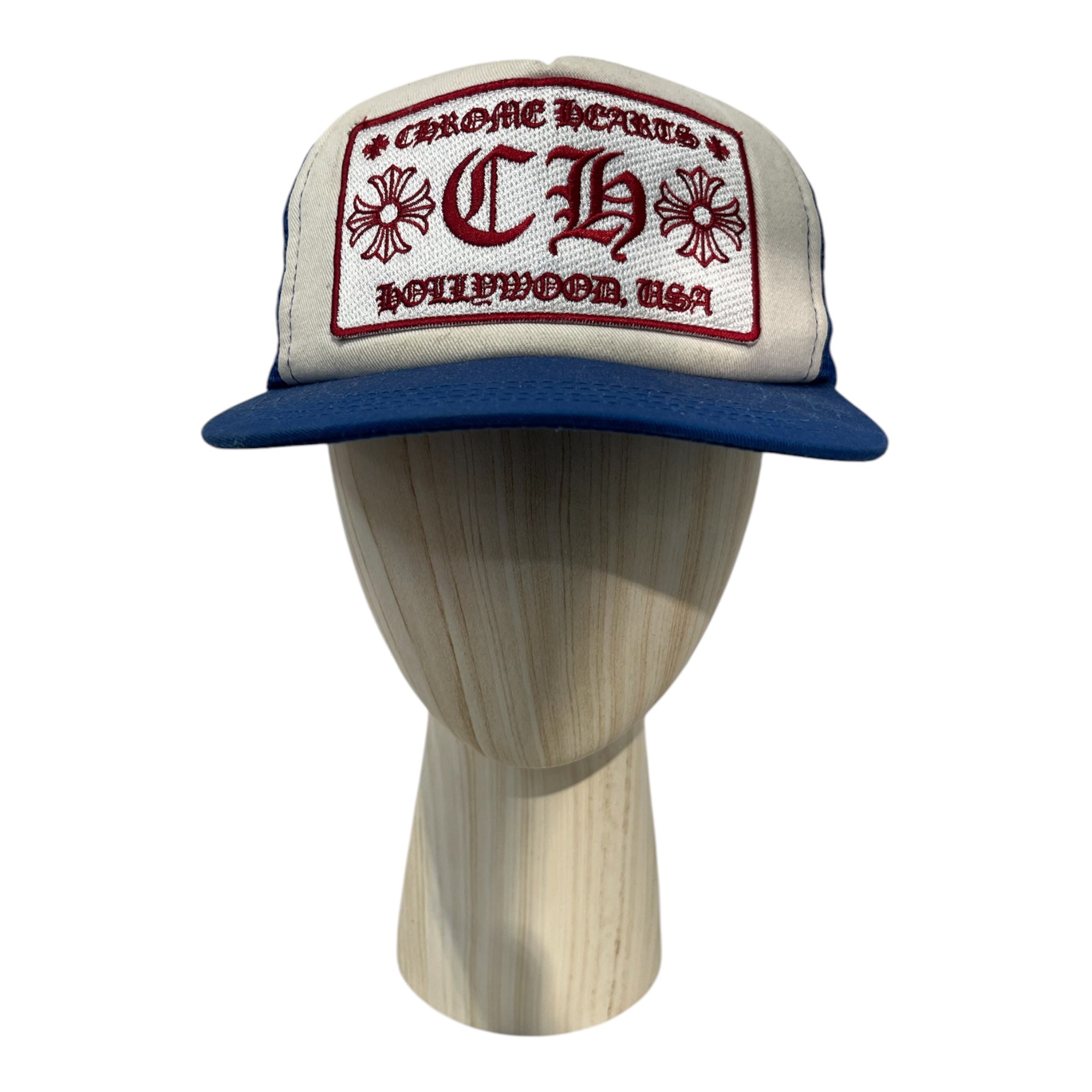 CHROME HEARTS/Trucker Cap/OS/Cotton/BLU/M's/Hollywood USA trucker view 1