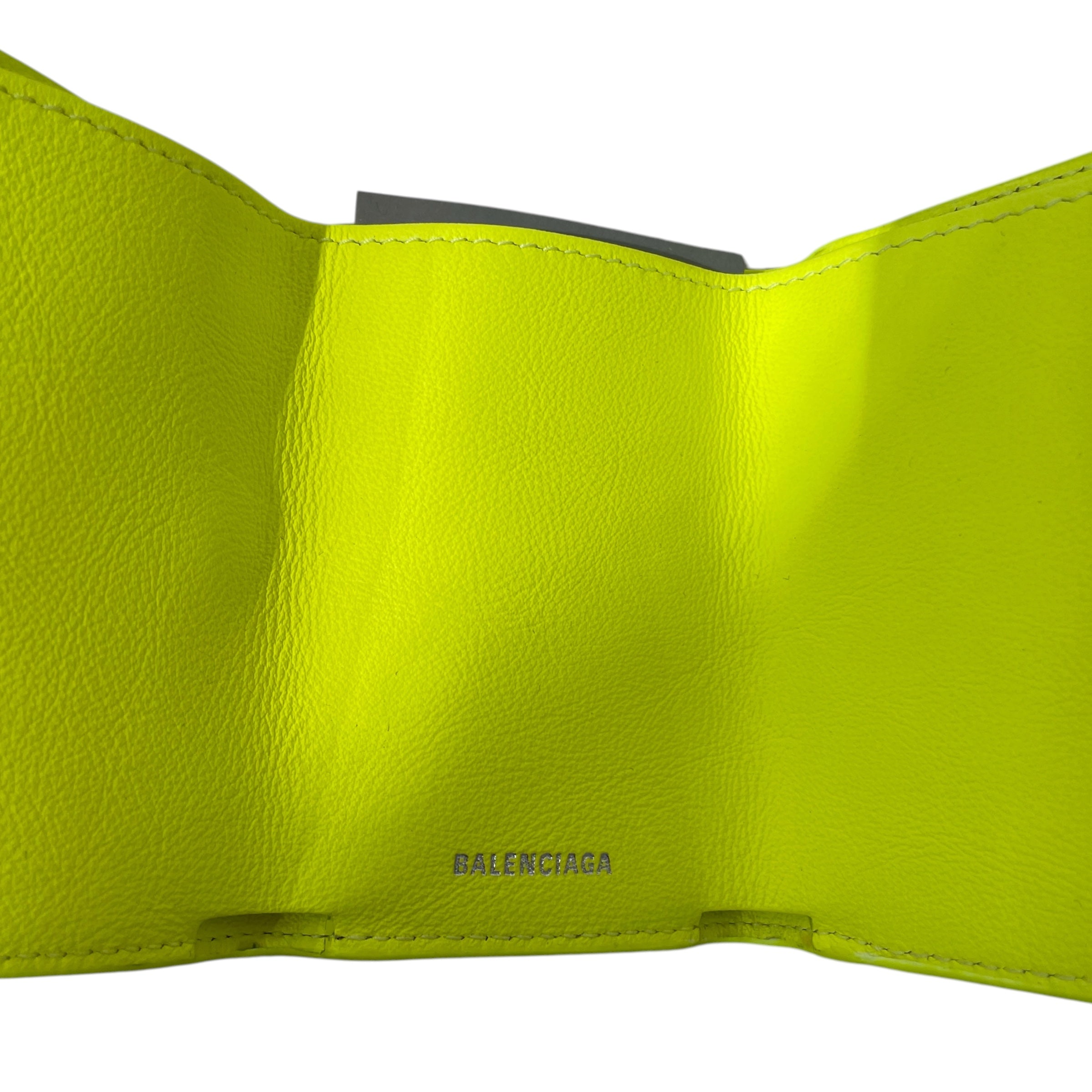 BALENCIAGA/Wallet/Leather/YEL/Papier Mini Wallet view 3