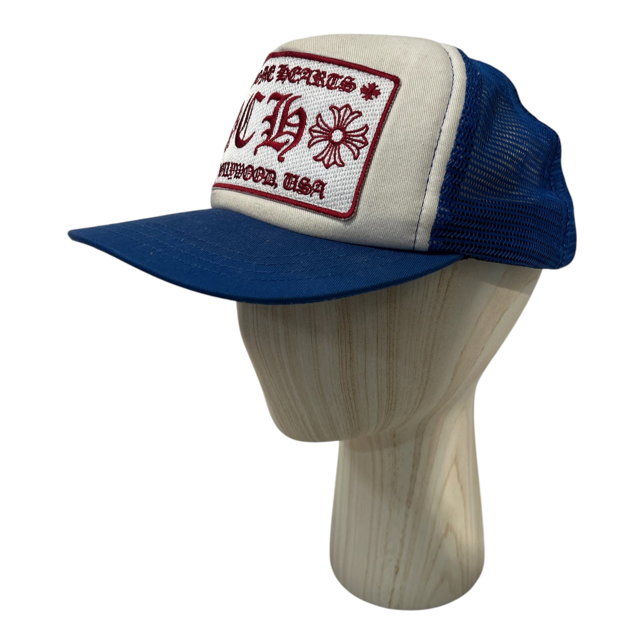 CHROME HEARTS/Trucker Cap/OS/Cotton/BLU/M's/Hollywood USA trucker view 2
