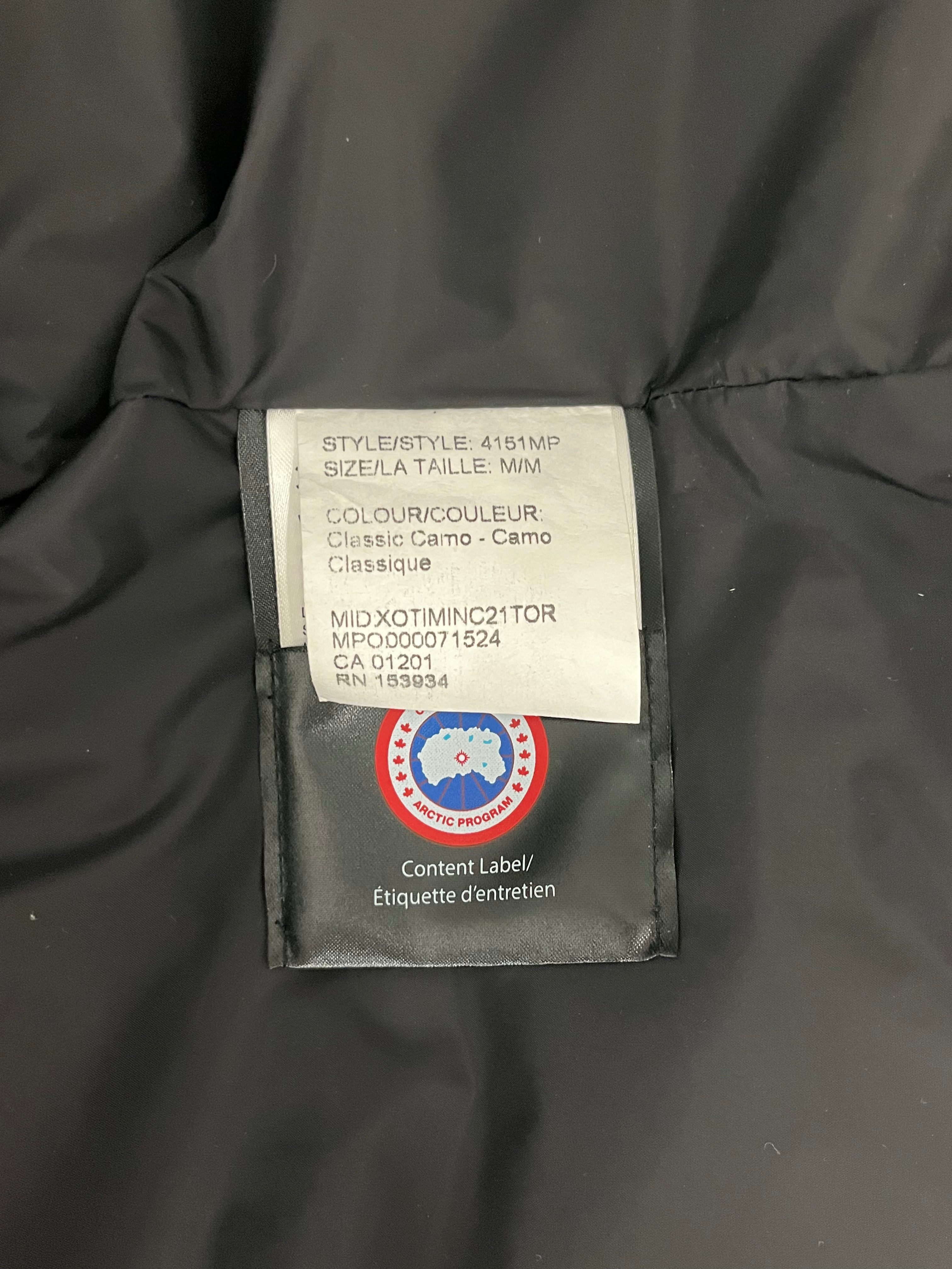 CANADA GOOSE/Puffer Vest/M/Camouflage/Nylon/GRN/CAMO PUFFER VEST view 4