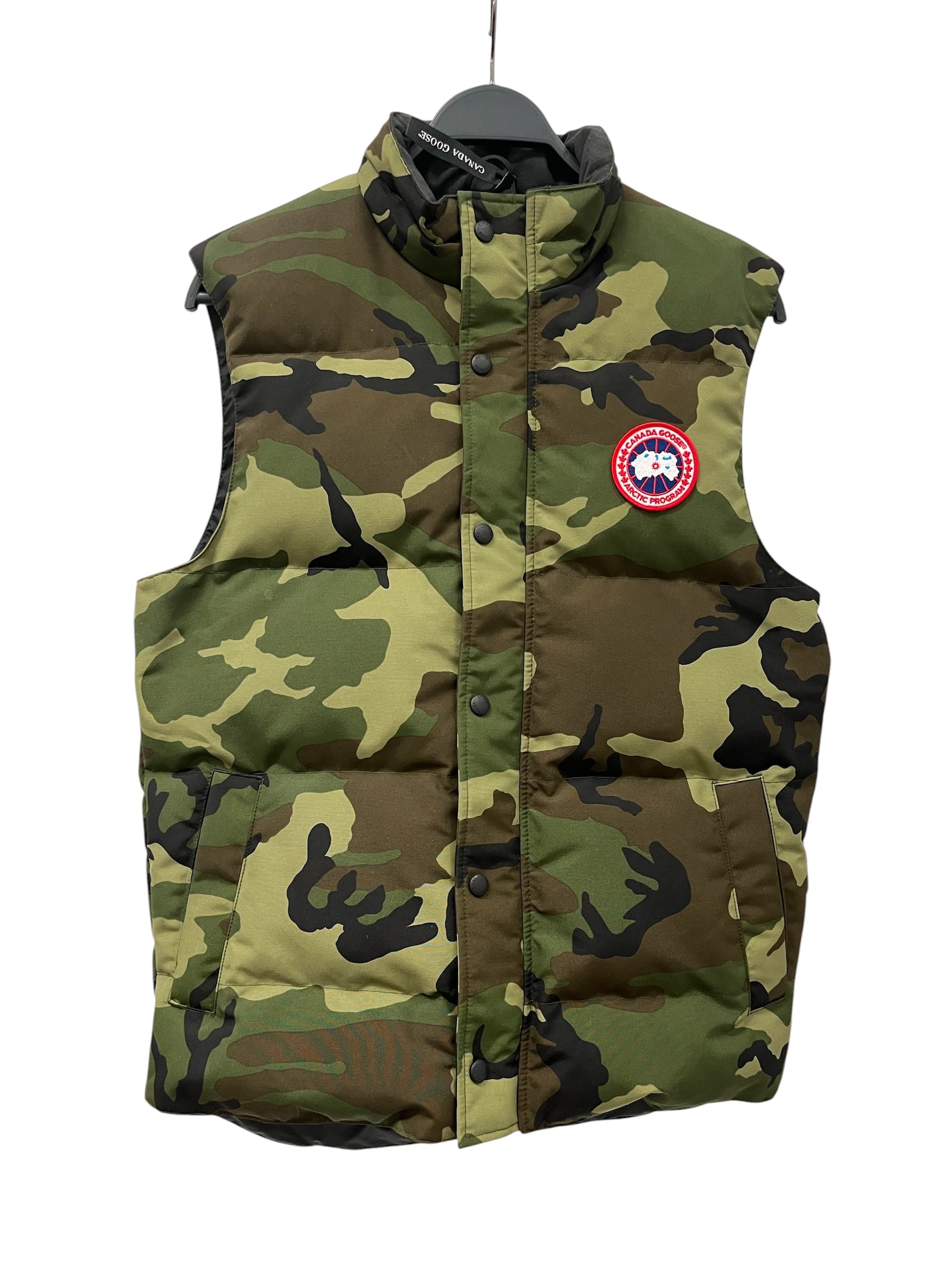 CANADA GOOSE/Puffer Vest/M/Camouflage/Nylon/GRN/CAMO PUFFER VEST view 1