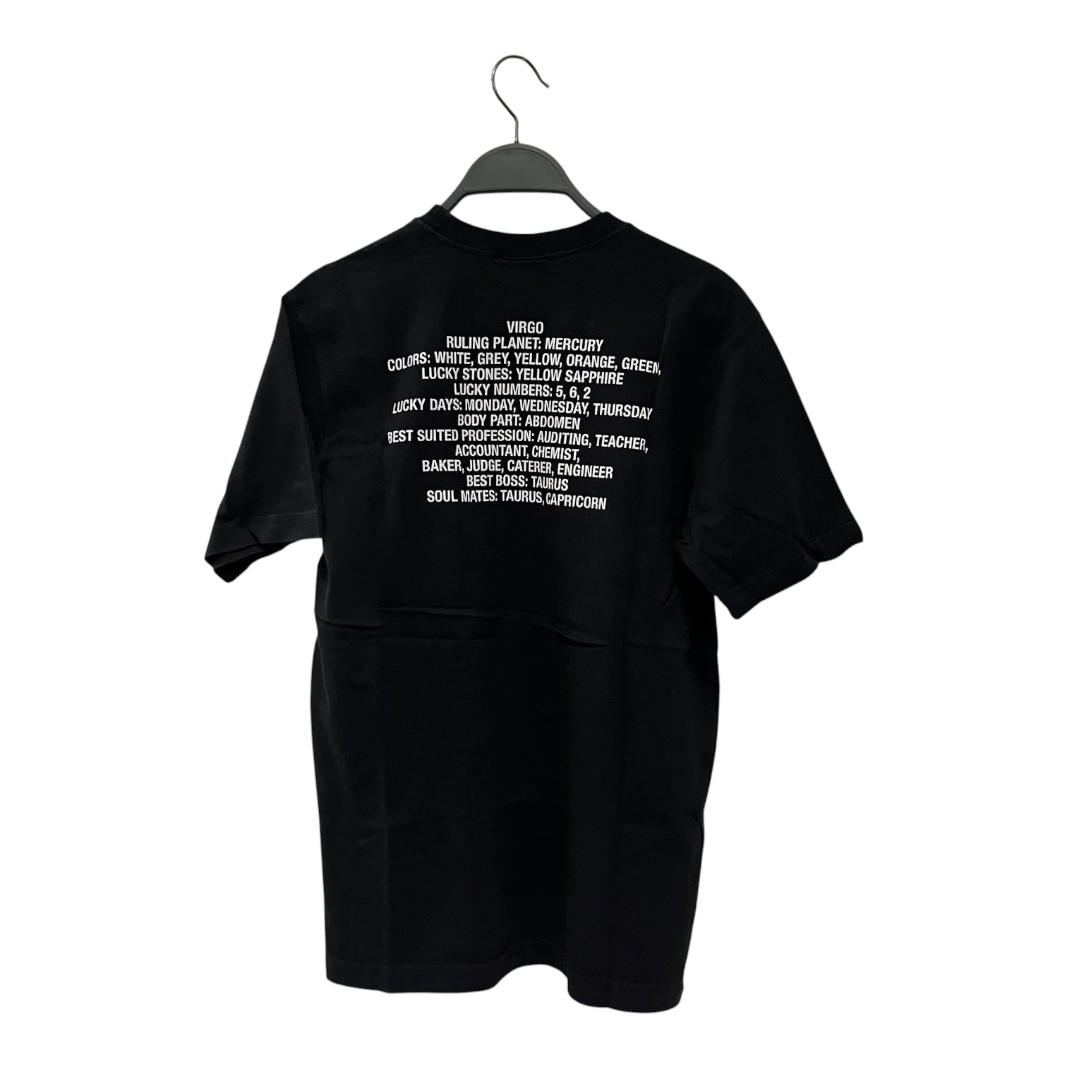 VETEMENTS/T-Shirt/S/Cotton/BLK/virgo view 2