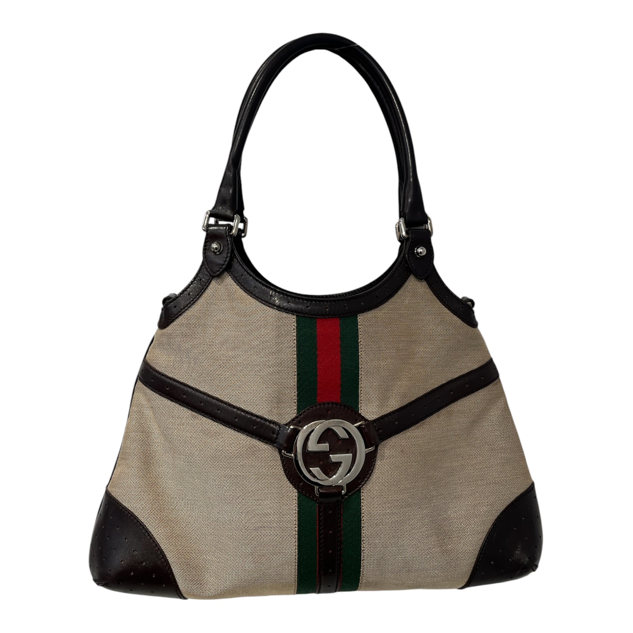 GUCCI/Hand Bag/Leather/BRW/114875002404 ophidia handbag view 1