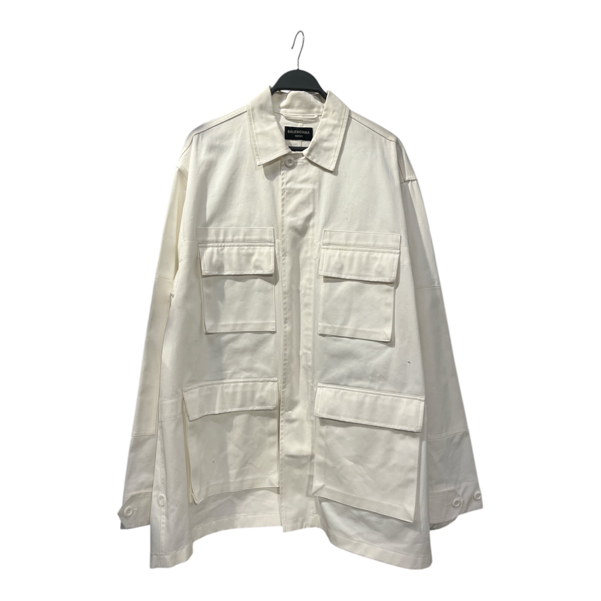 BALENCIAGA/Jacket/4/Cotton/WHT/CARGO view 1