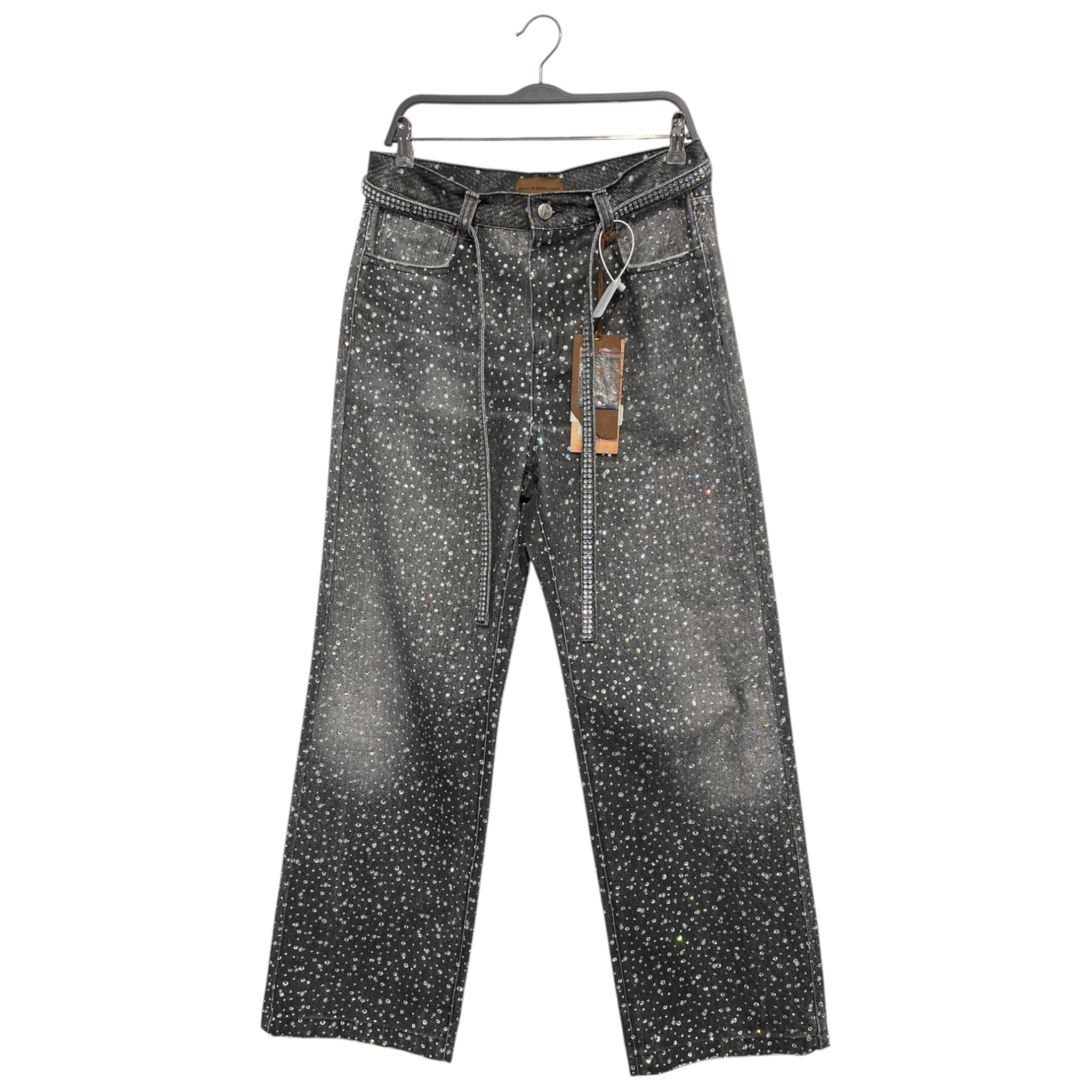 Birth Of Royal Child/Pants/M/Cotton/GRY/All Over Print/20k diamond boro jeans view 1