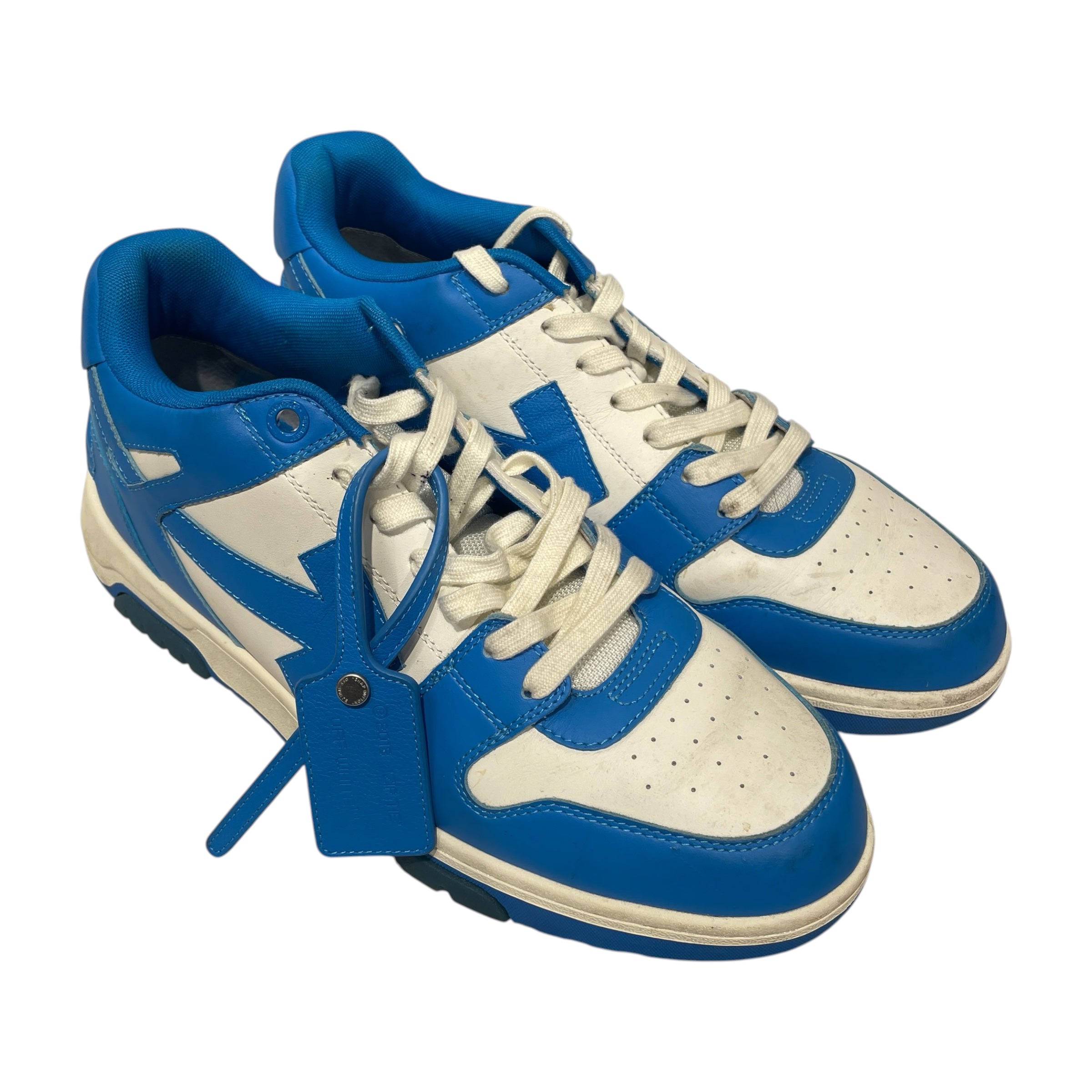 OFF-WHITE/Low-Sneakers/EU 46/Border/Leather/BLU/Out Of Office view 1