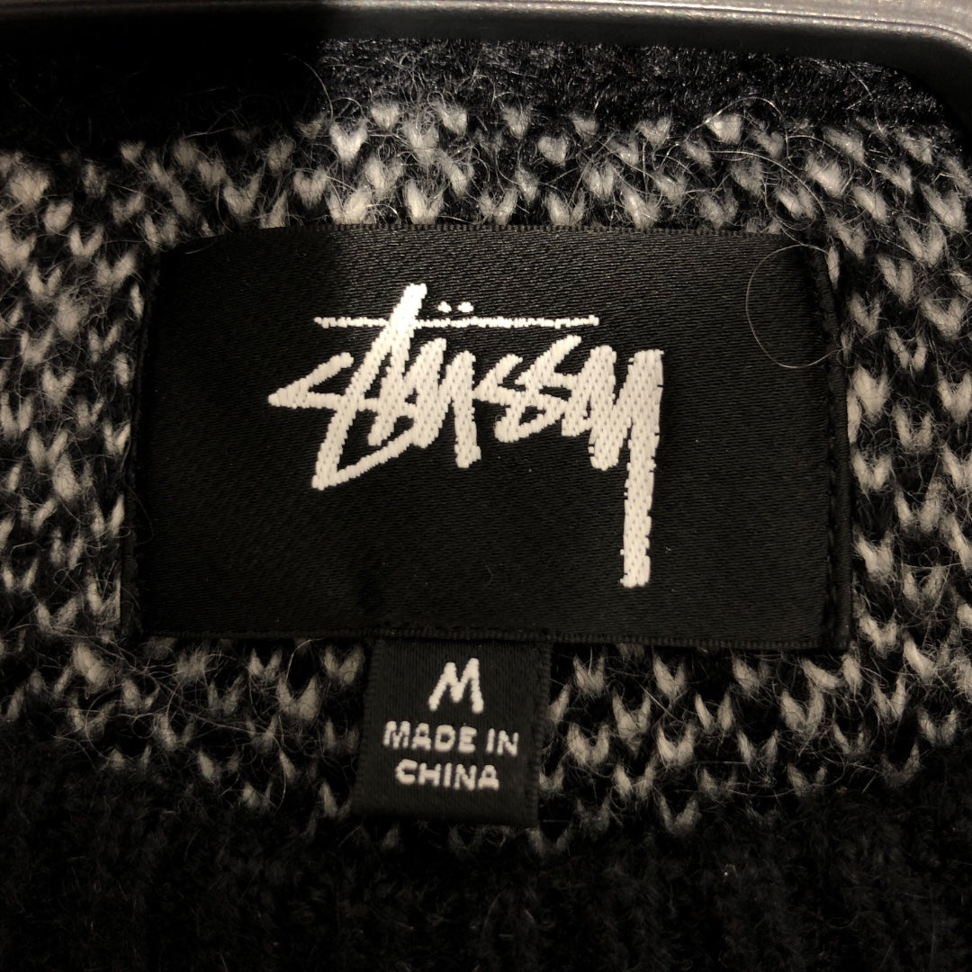 STUSSY/Sweater/M/Acrylic/BLK/Dice Sweater view 3