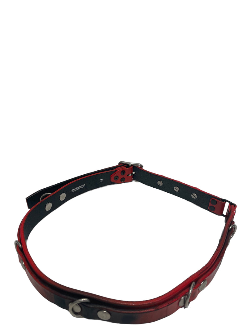 Supreme Red Leather Belt