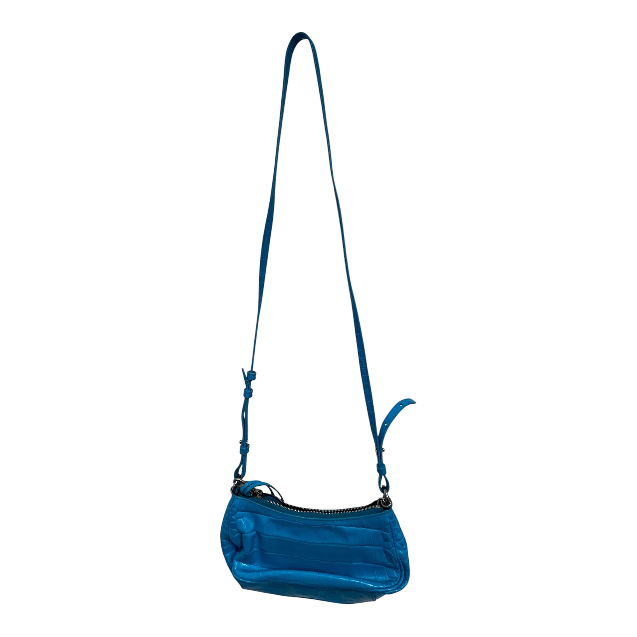 BALENCIAGA/Cross Body Bag/Leather/BLU/695814 LE CAGOLE MINI CROC view 2