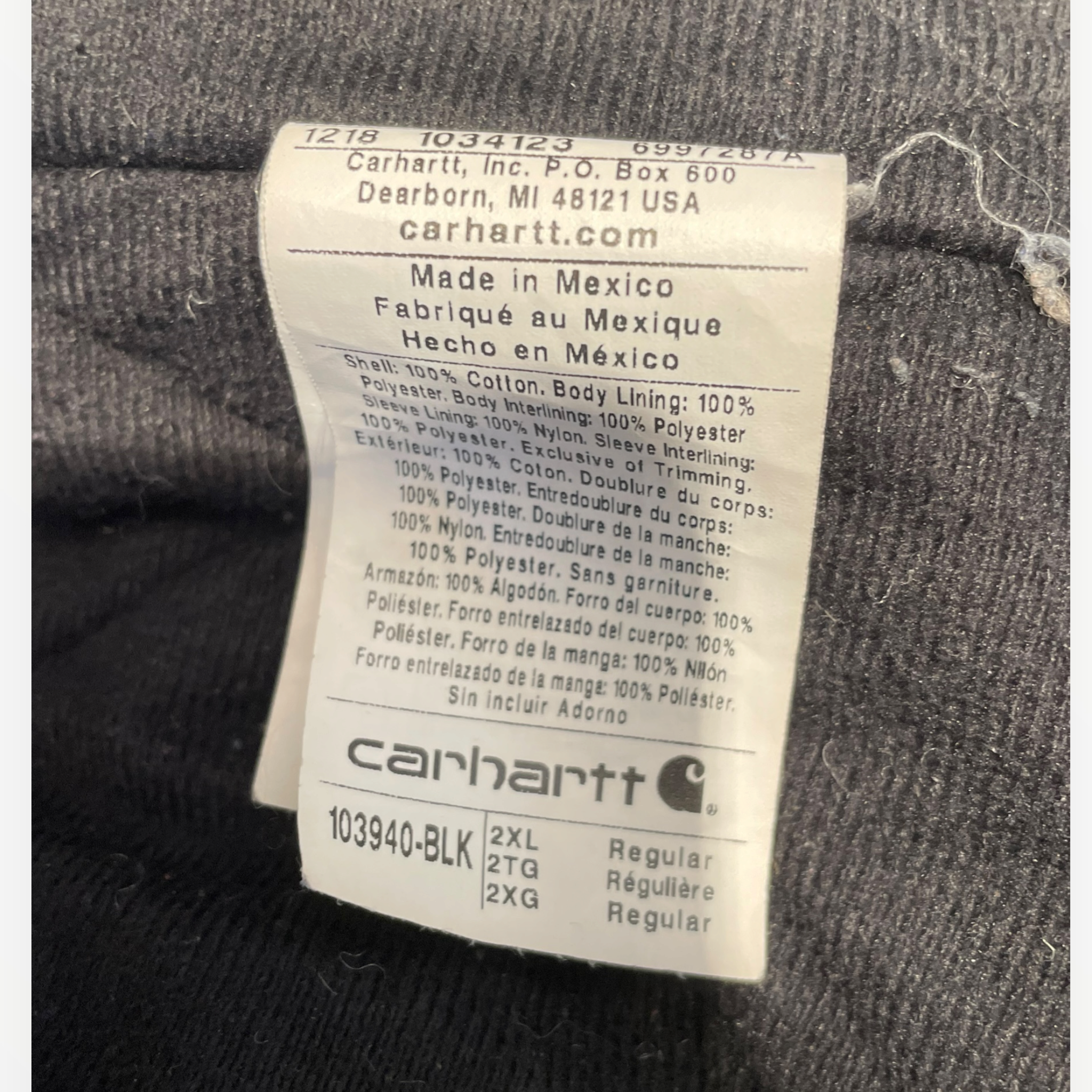 Carhartt/Jacket/XXL/Cotton/BLK/Graphic/ROBBINS EQUIPMENT view 4