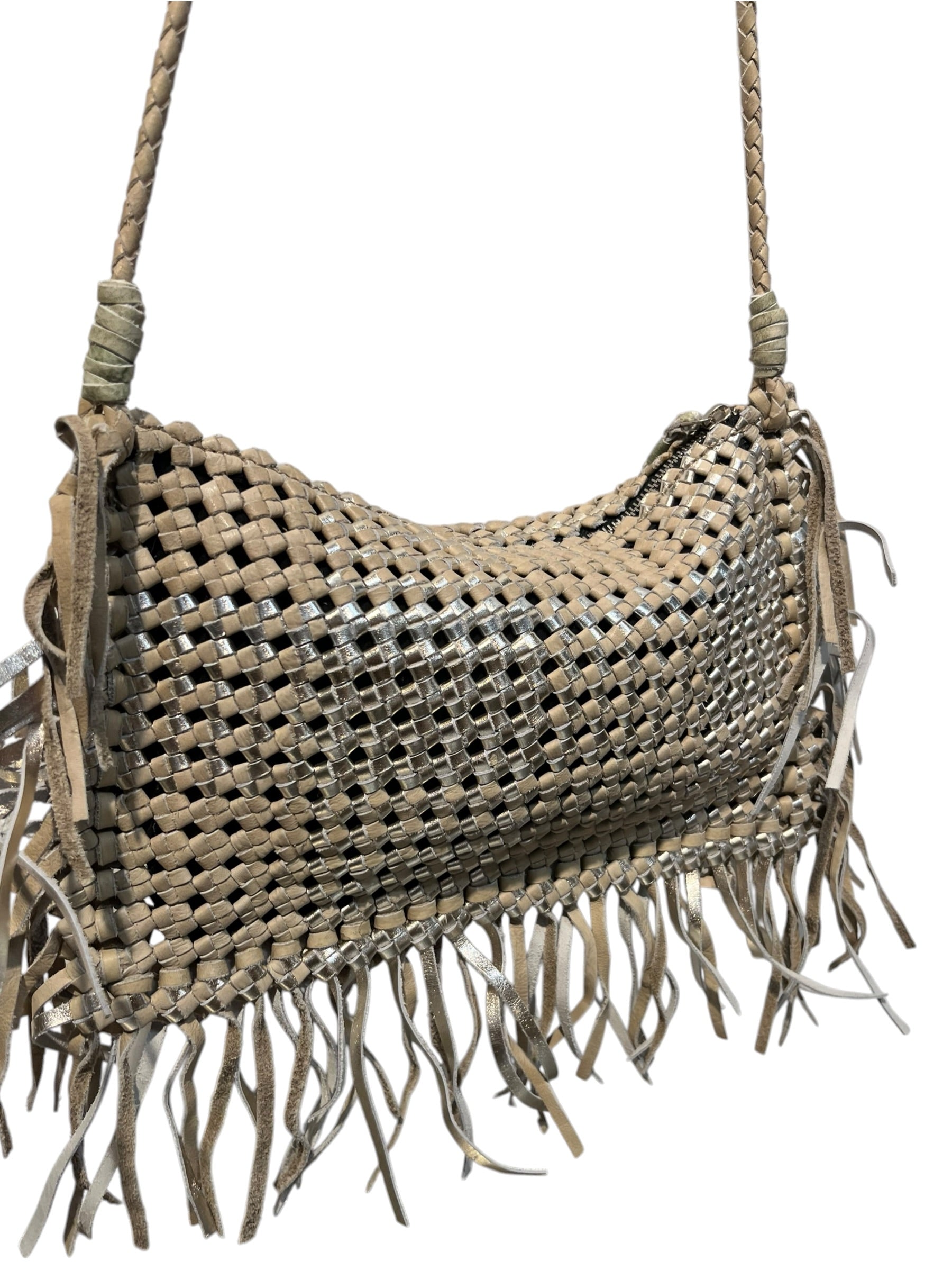 Aksara/Cross Body Bag/Leather/SLV/ view 3