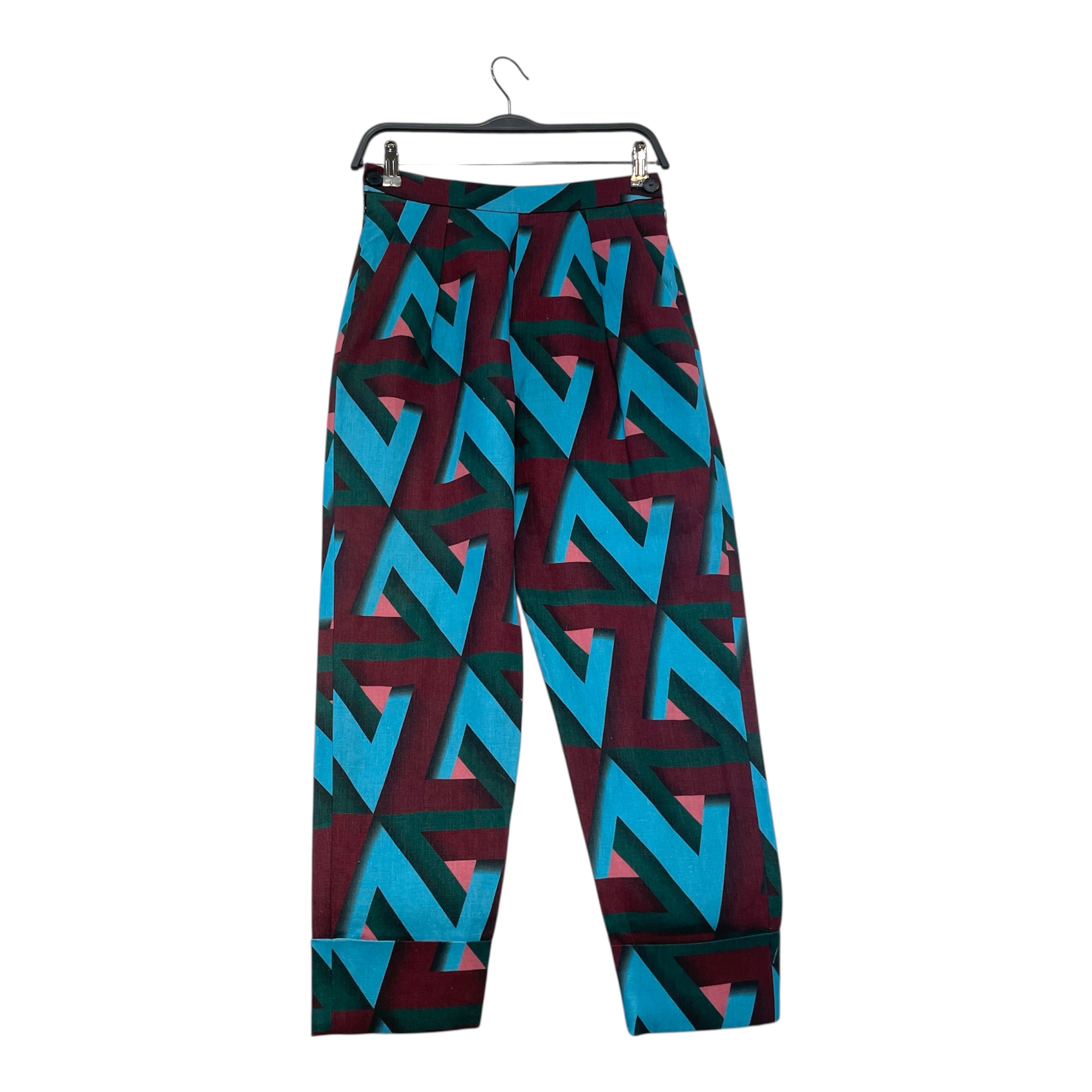RACHEL COMEY/Straight Pants/0/Animal Pattern/Cotton/MLT/Geometric Dress Pants view 1