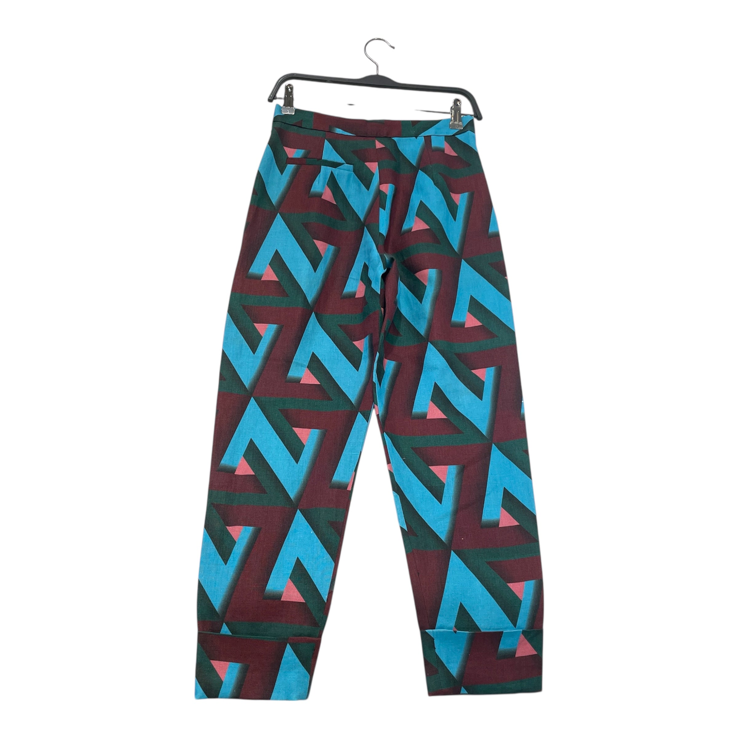 RACHEL COMEY/Straight Pants/0/Animal Pattern/Cotton/MLT/Geometric Dress Pants view 2