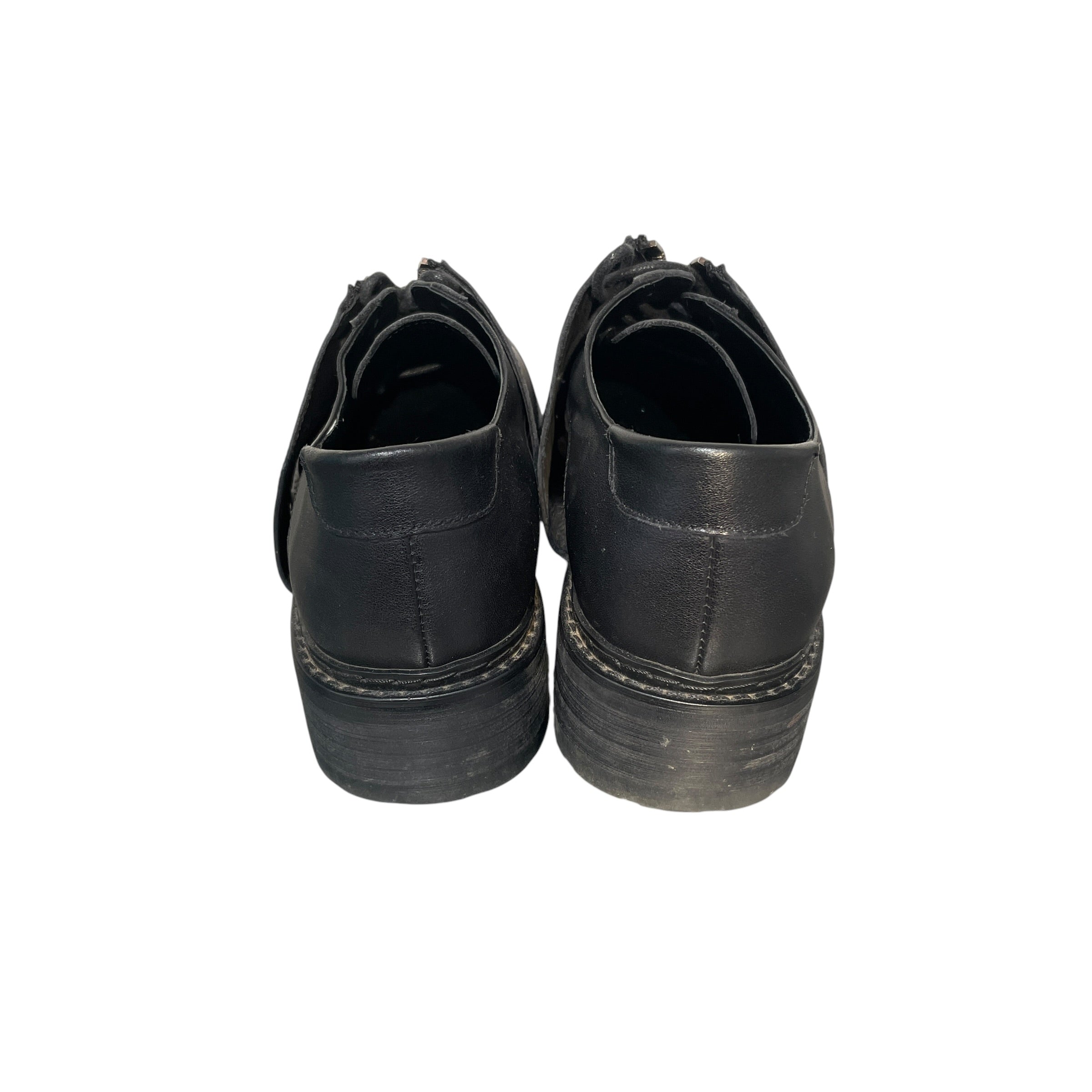 rotten closet/Dress Shoes/EU 41/Leather/BLK/U-Shaped Zip Derby Shoes view 4