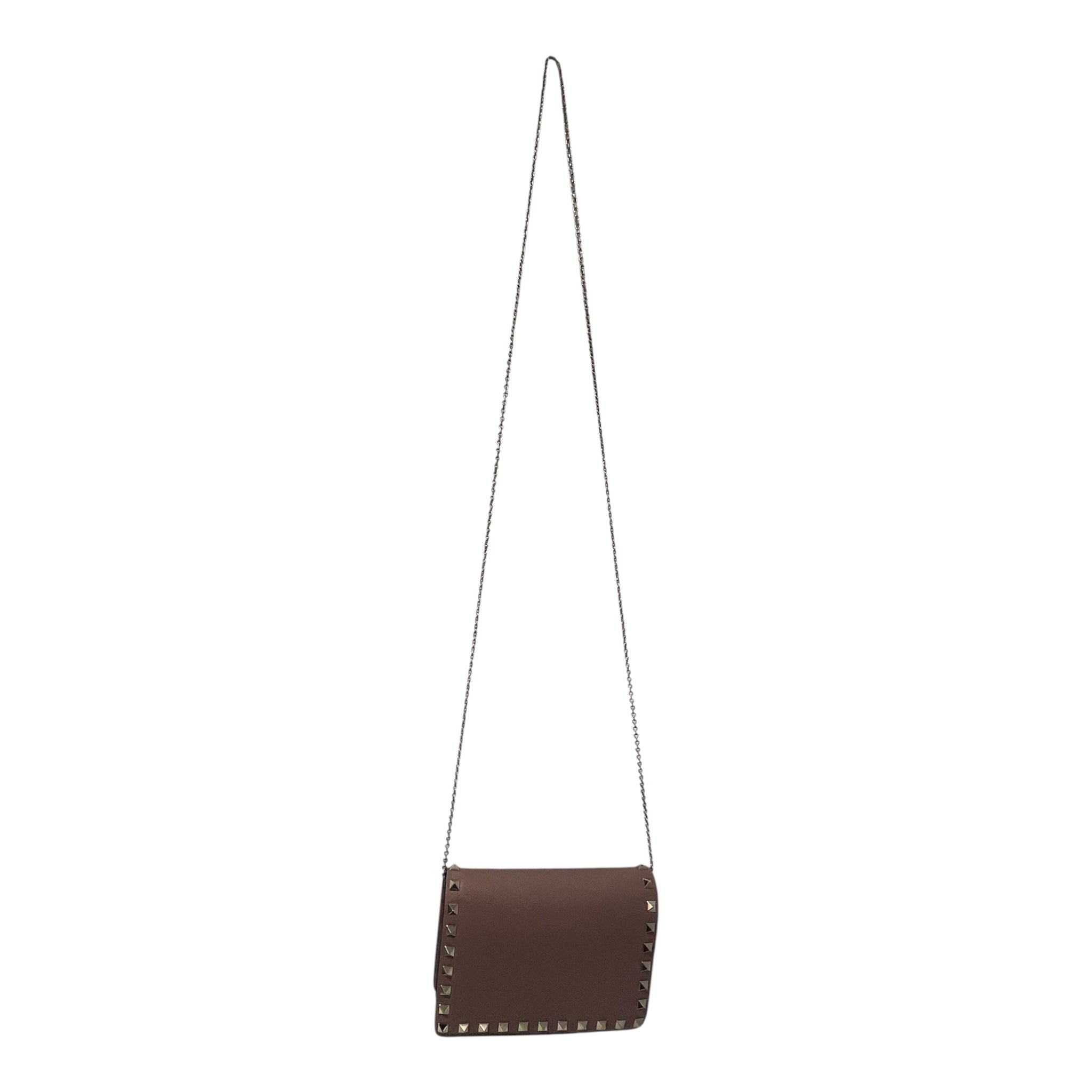 VALENTINO GARAVANI/Cross Body Bag/Leather/BEG/CROSSBODY ROCKSTUDDED BAG view 2