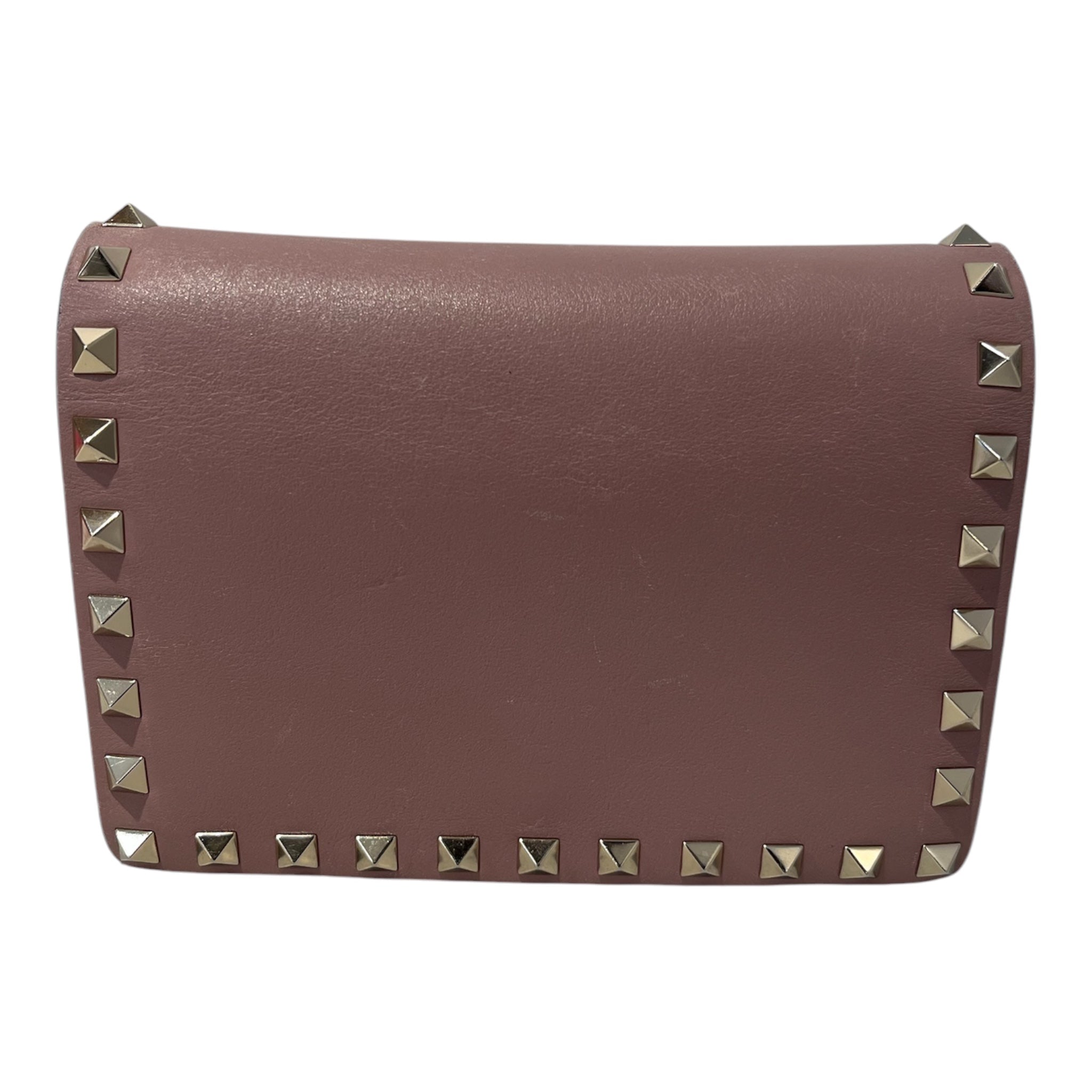 VALENTINO GARAVANI/Cross Body Bag/Leather/BEG/CROSSBODY ROCKSTUDDED BAG view 4