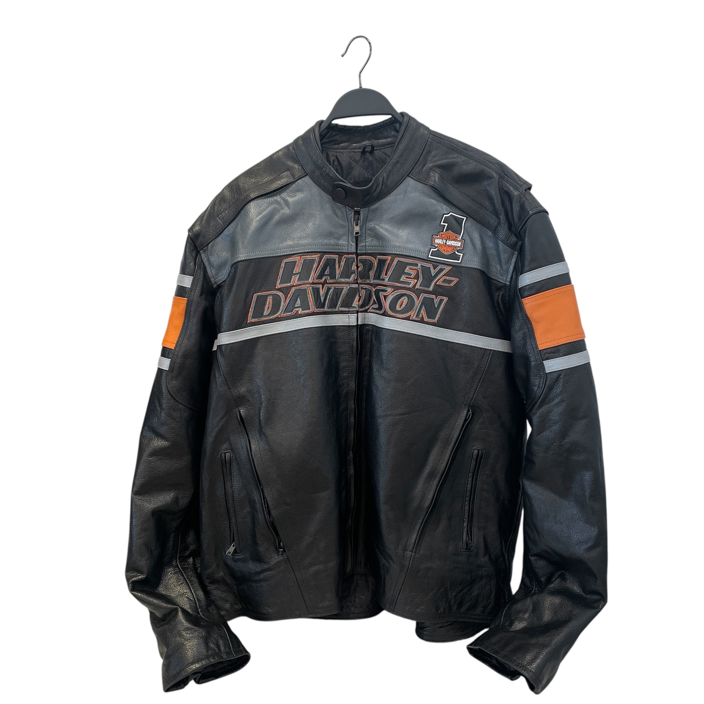 HARLEY DAVIDSON/Leather Jkt/L/Leather/BLK/ view 1