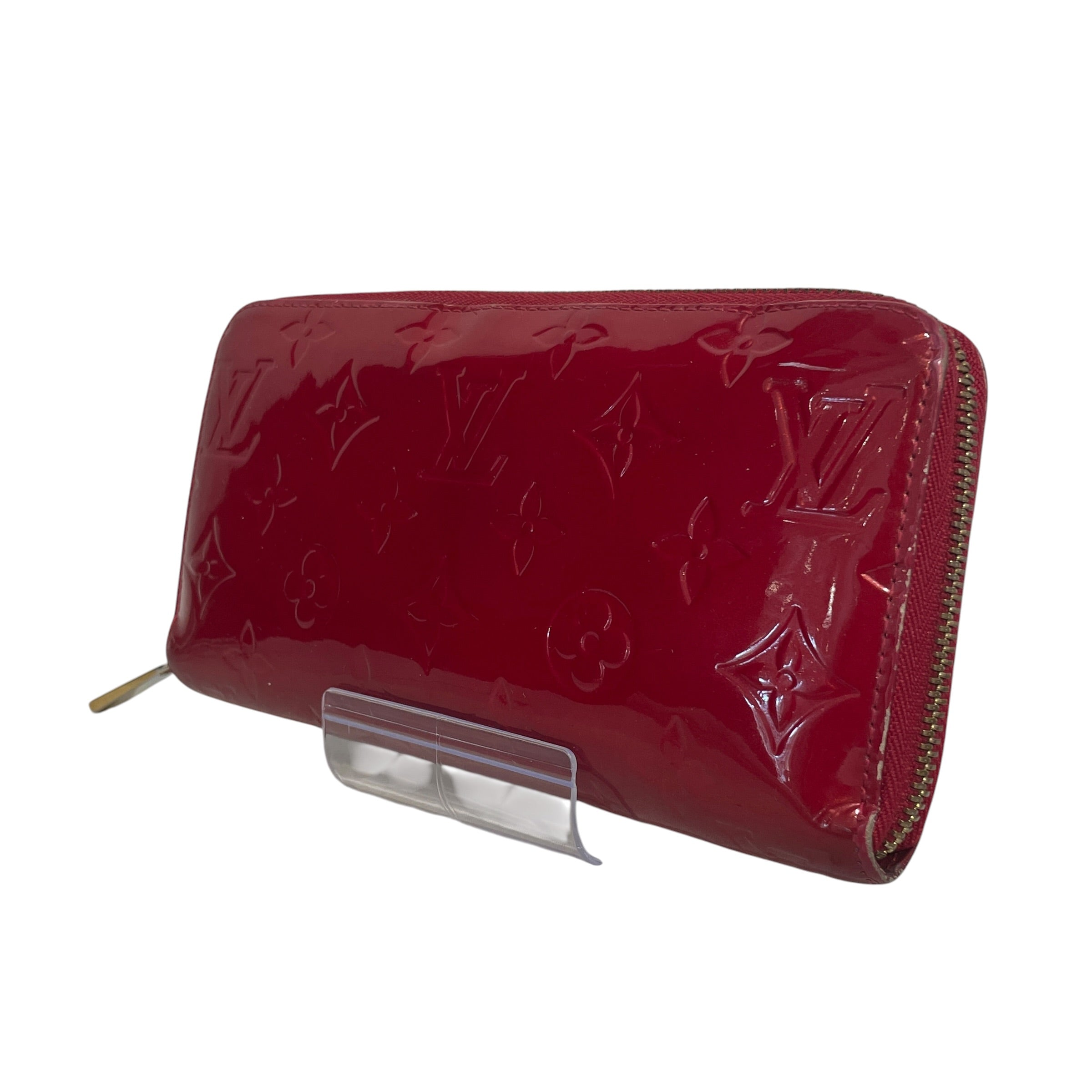 LOUIS VUITTON/Long Wallet/Monogram/Leather/RED/Vernis Zippy view 2