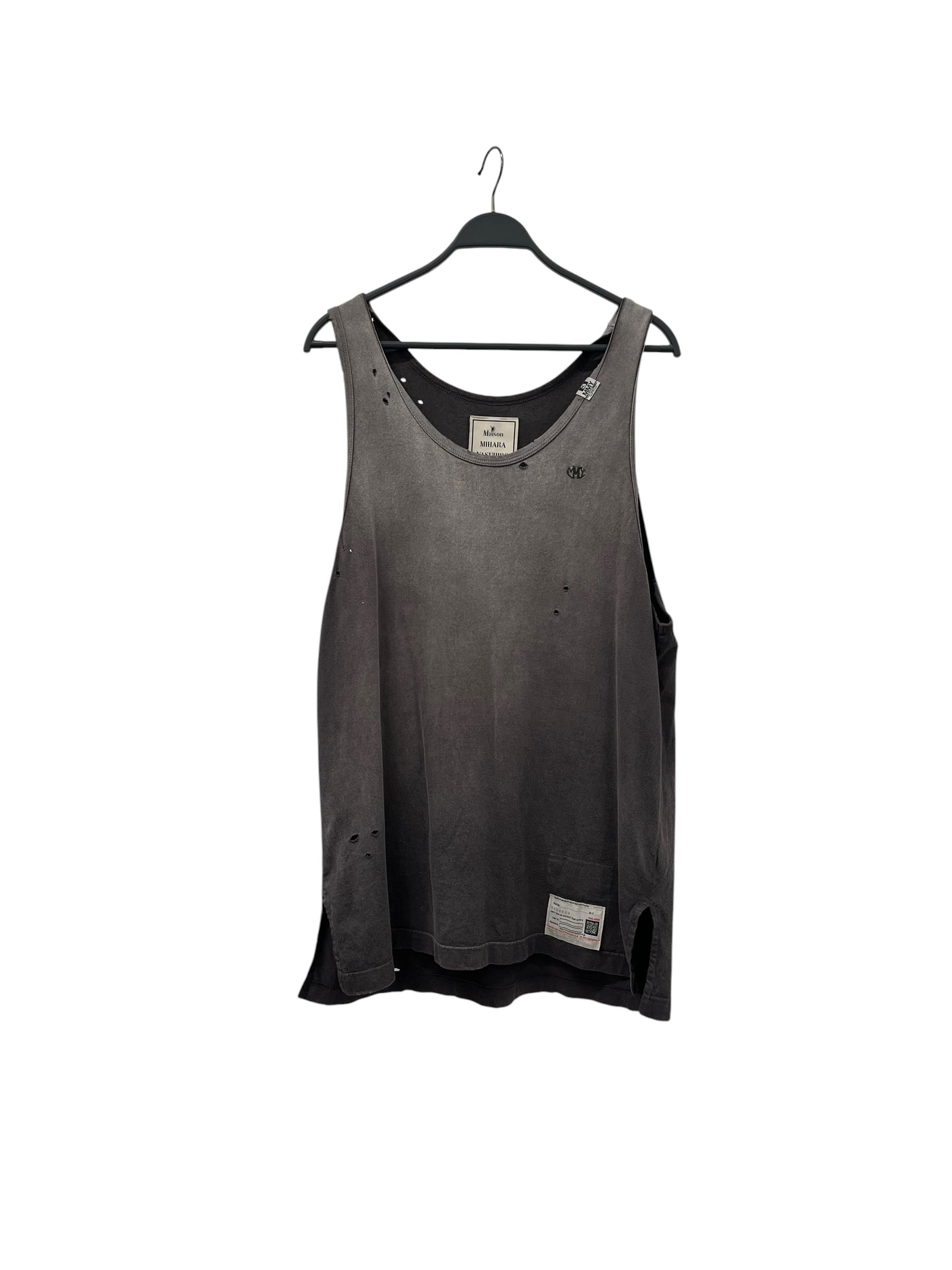 MIHARA YASUHIRO/Tank Top/52/Cotton/GRY/DISTRESSED/FADED TANK view 1