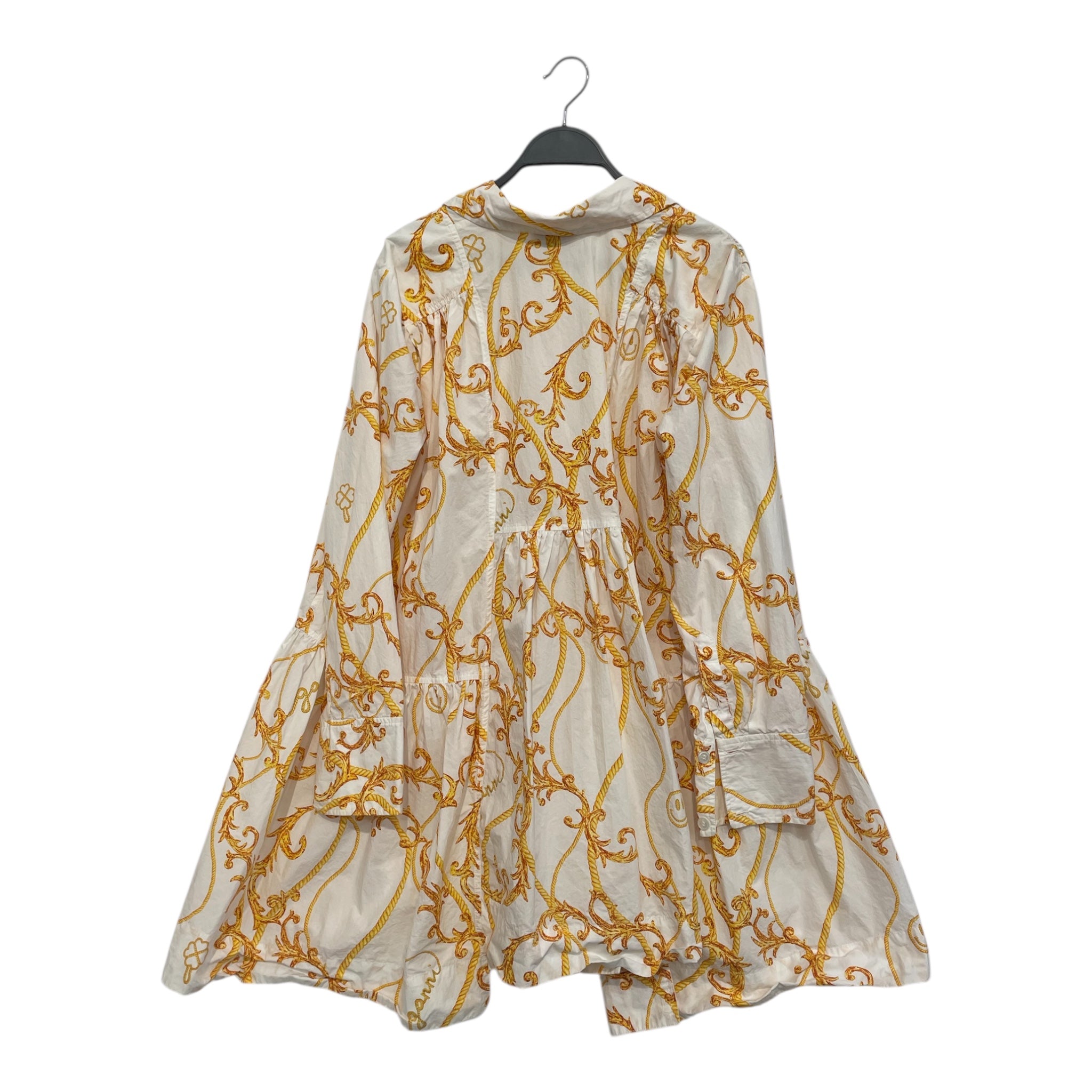 GANNI/LS Shirt/L/All Over Print/Cotton/WHT/ view 2