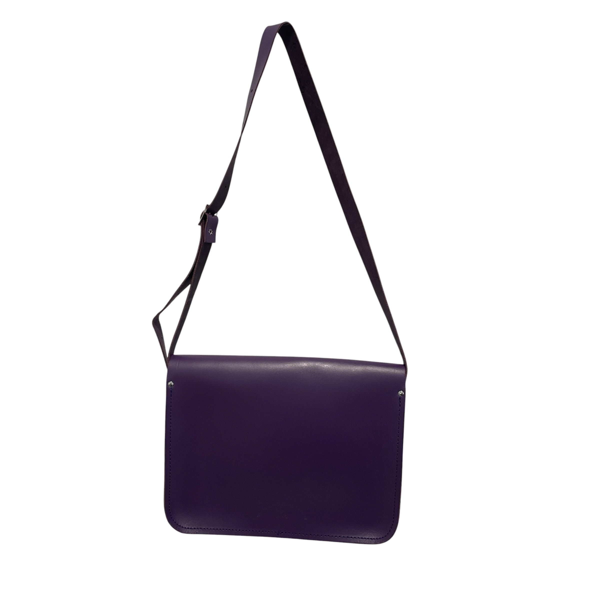 The Cambridge Satchel Company/Cross Body Bag/Leather/PPL/purple crssbdy satchel view 2