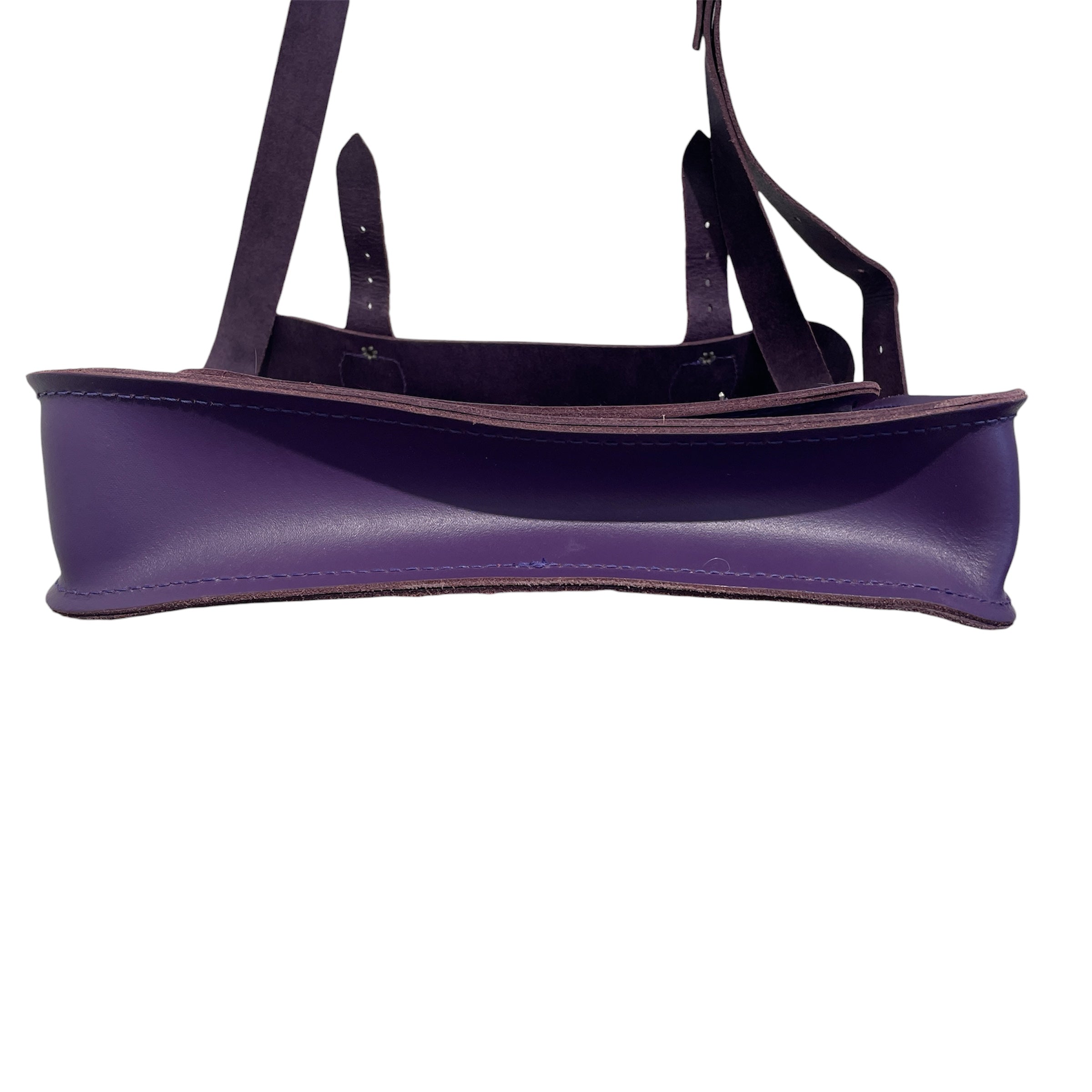 The Cambridge Satchel Company/Cross Body Bag/Leather/PPL/purple crssbdy satchel view 3