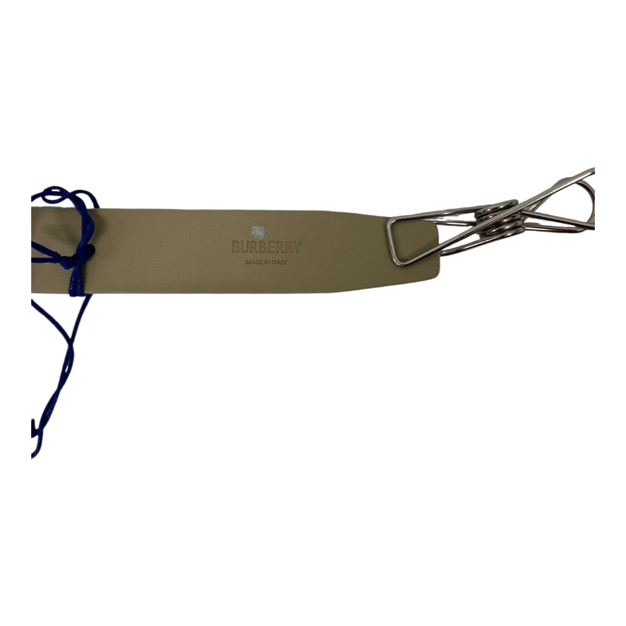 BURBERRY LONDON/Belt/Leather/CRM/GOLD HORSE BUCKLE view 3