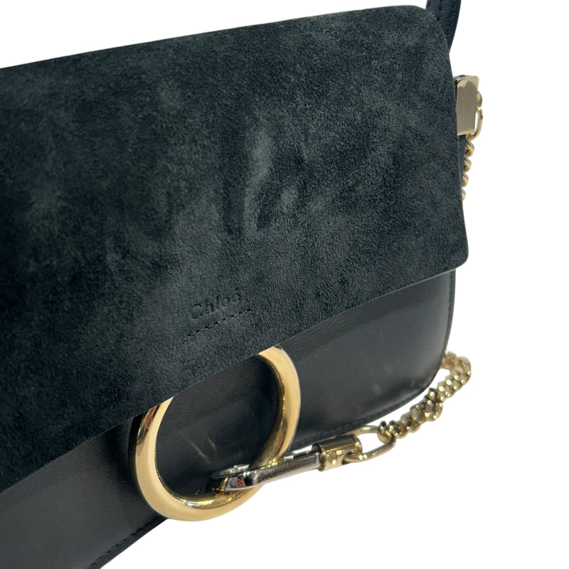 Chloe/Hand Bag/Suede/BLK/FAYE CALFSKIN