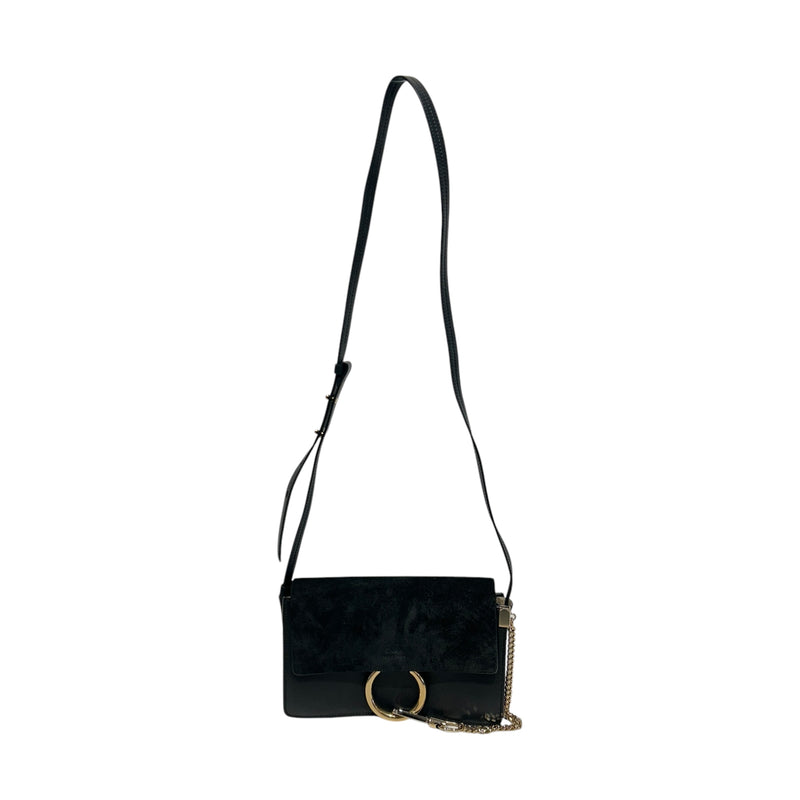 Chloe/Hand Bag/Suede/BLK/FAYE CALFSKIN