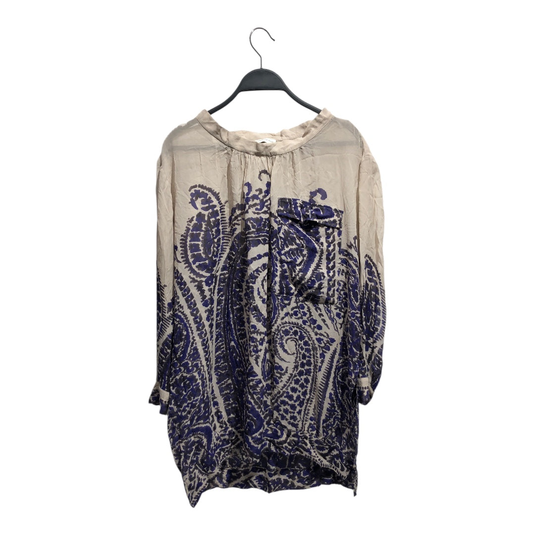 DRIES VAN NOTEN/Blouse/38/All Over Print/Silk/BEG/translucents w/ pattern print view 1