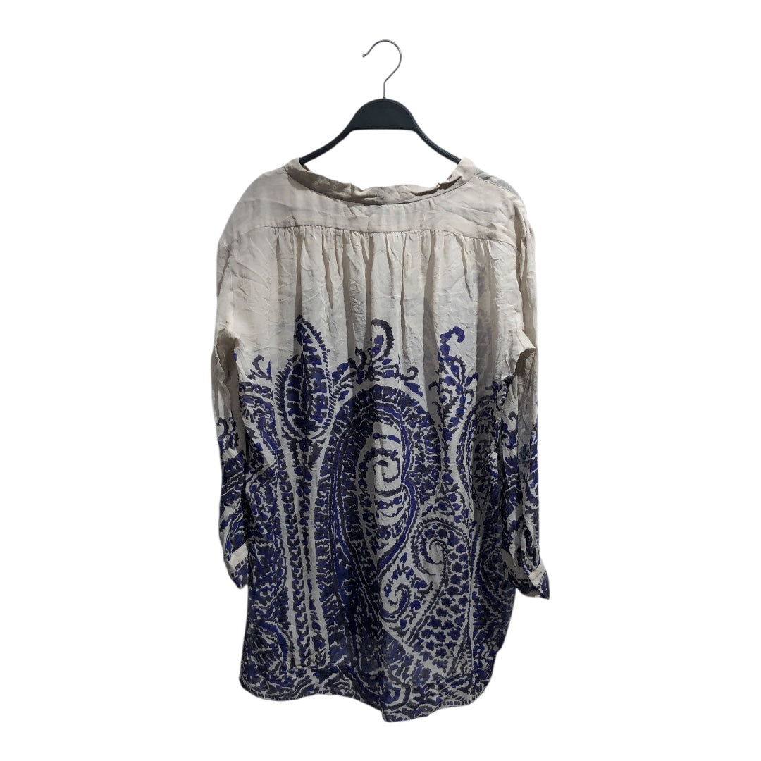 DRIES VAN NOTEN/Blouse/38/All Over Print/Silk/BEG/translucents w/ pattern print view 2