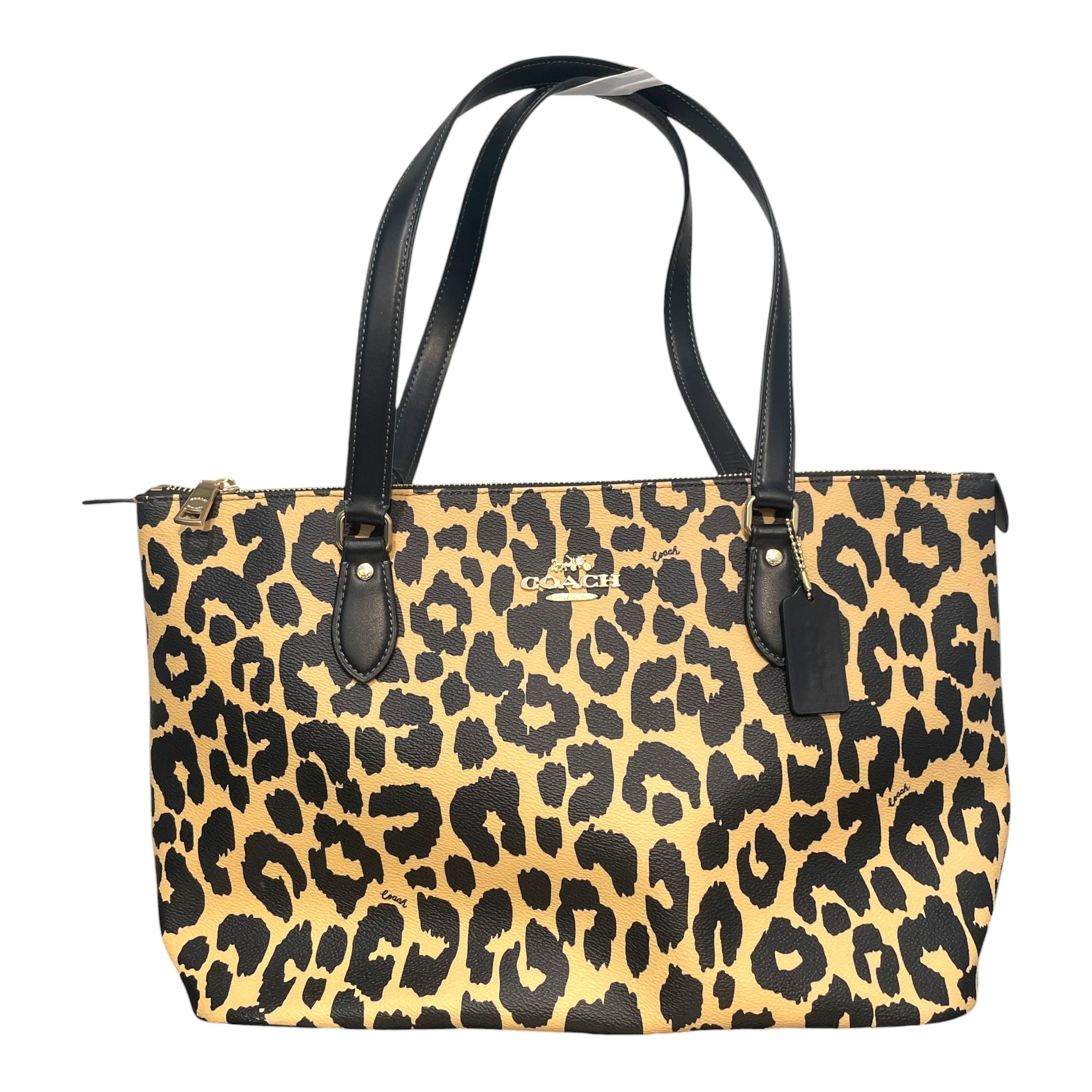 COACH/Tote Bag/Leopard/Leather/BEG/Gallery Tote Bag view 1